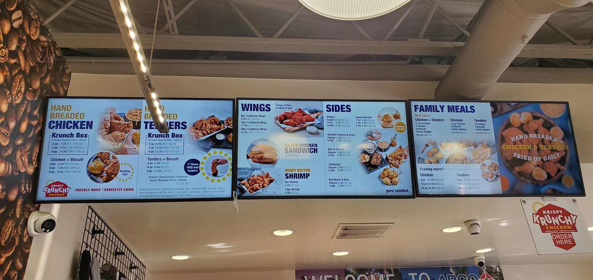 Krispy Krunchy Chicken Menu