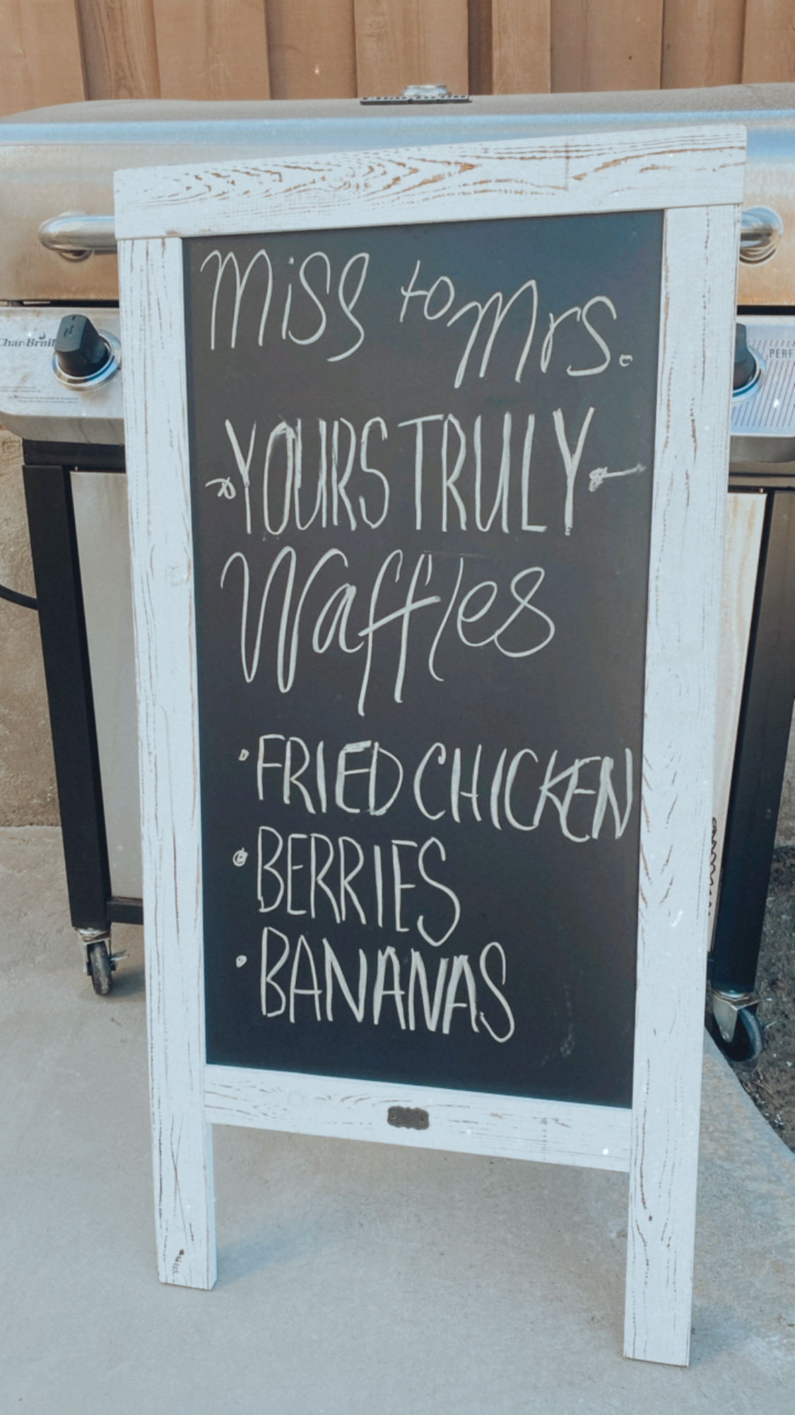 Yours Truly Waffles Menu