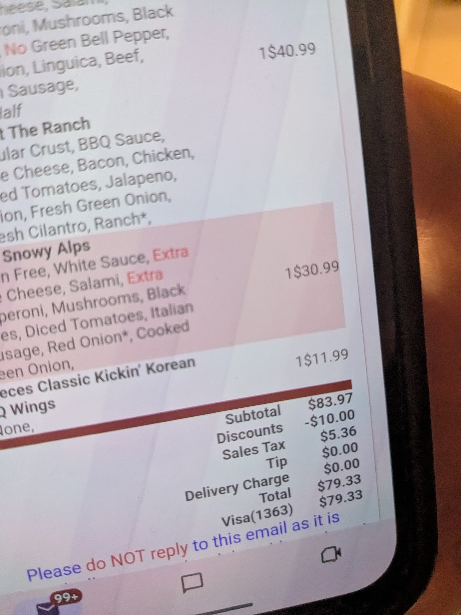 Mountain Mike's Pizza Menu