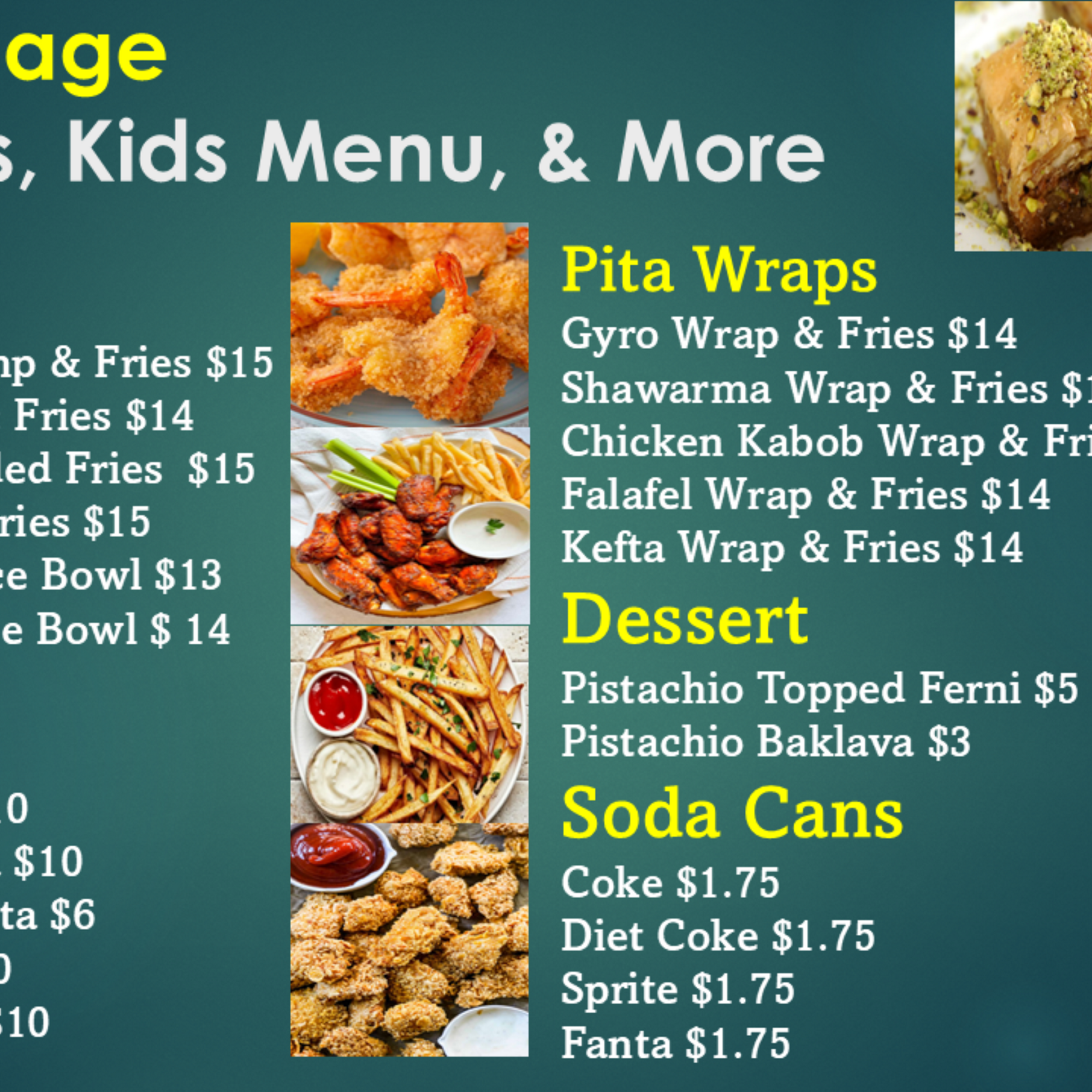 Kabob Village Menu