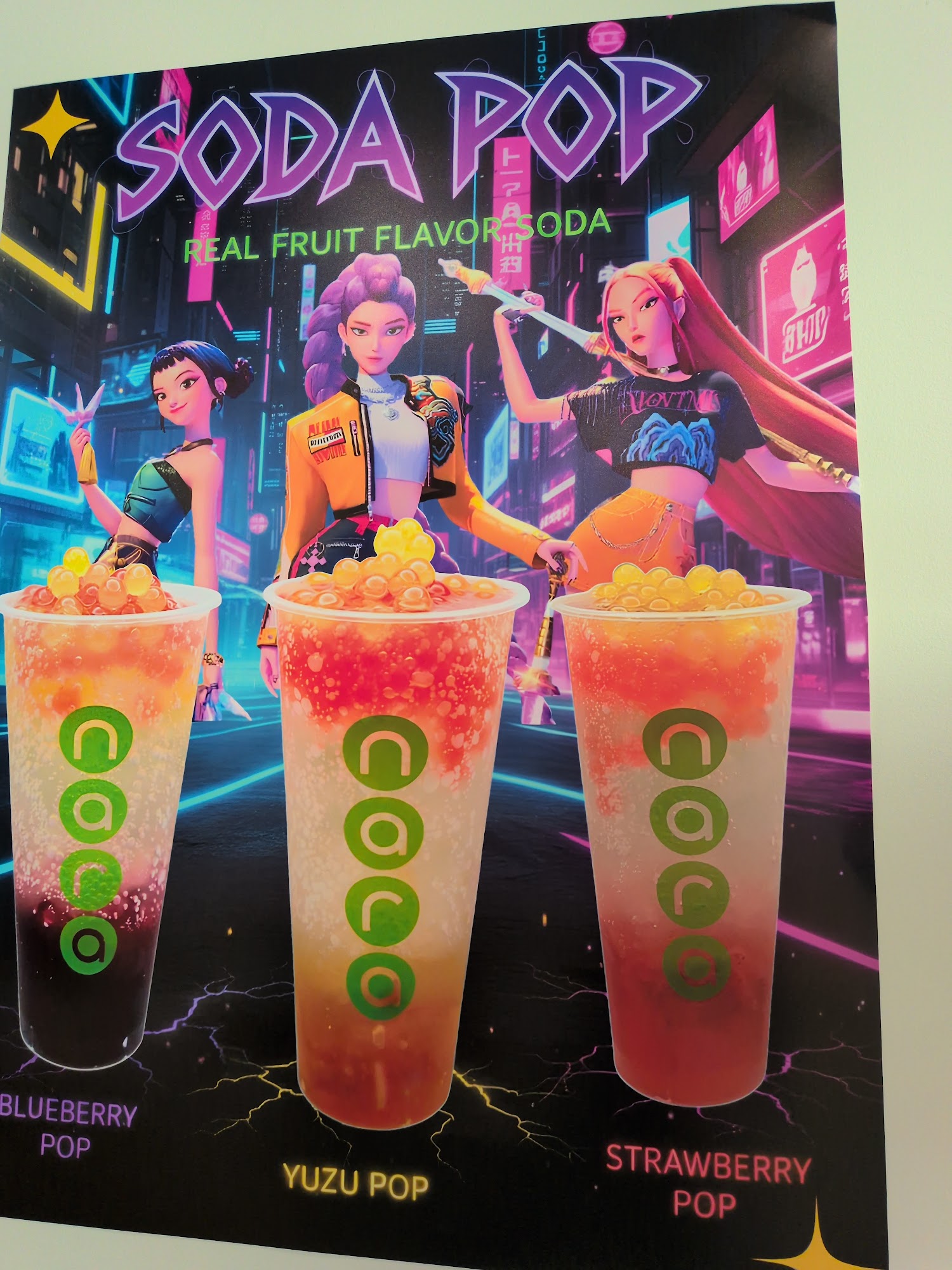 Nara Boba Tea Menu