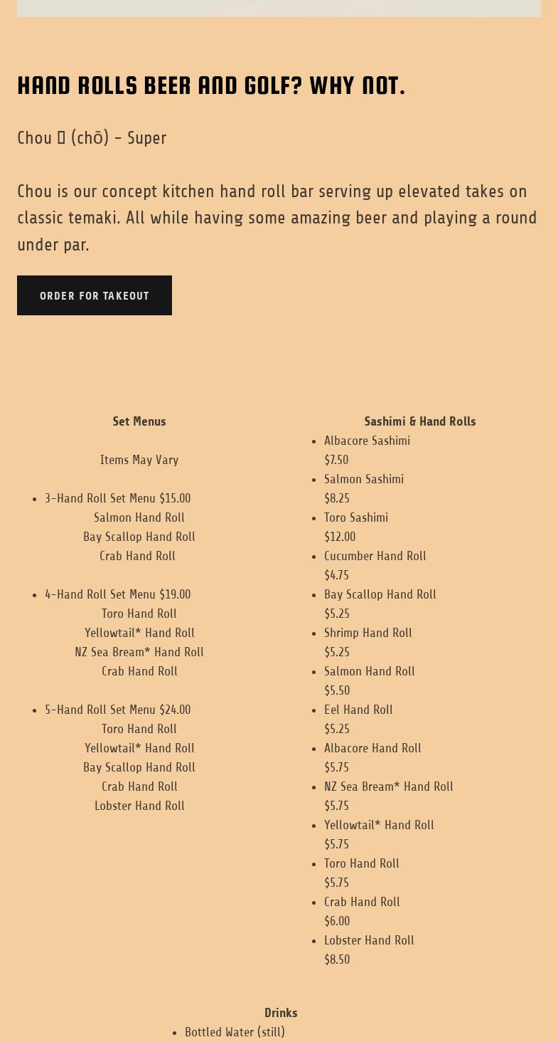 Waymaker Brewing Menu