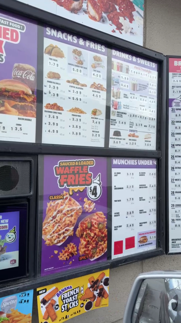 Jack in the Box Menu