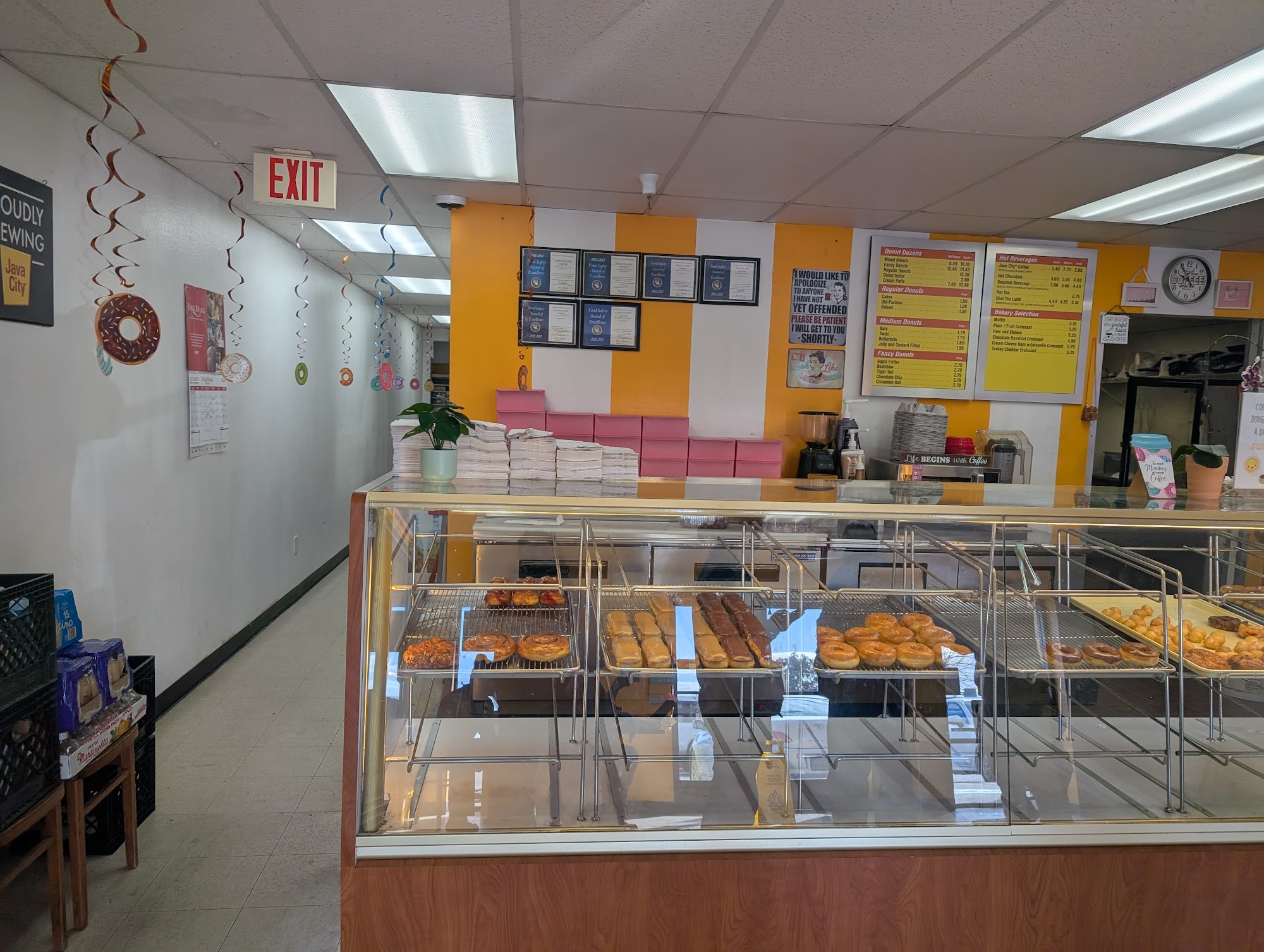 Donuts & Coffee Menu