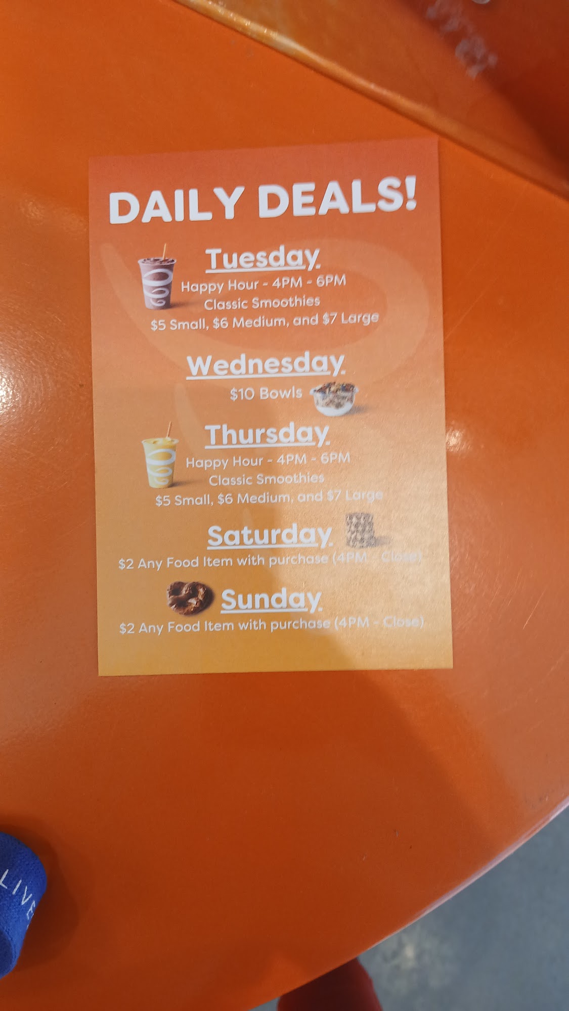 Jamba Juice Menu