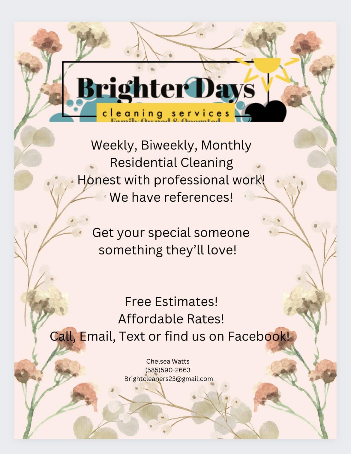 Brighter Days Cleaning Services