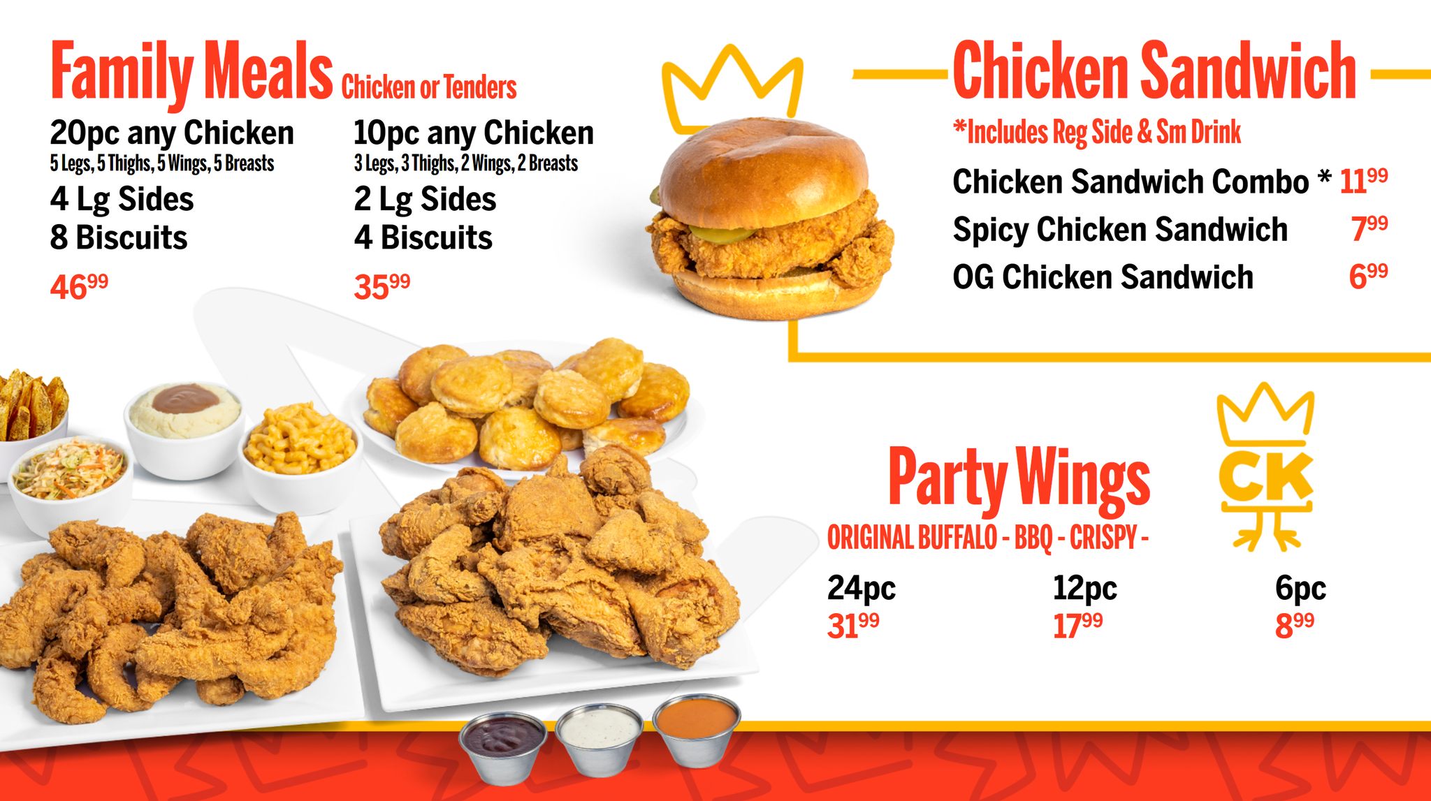 Tony's Fried Chicken (TFC) Menu