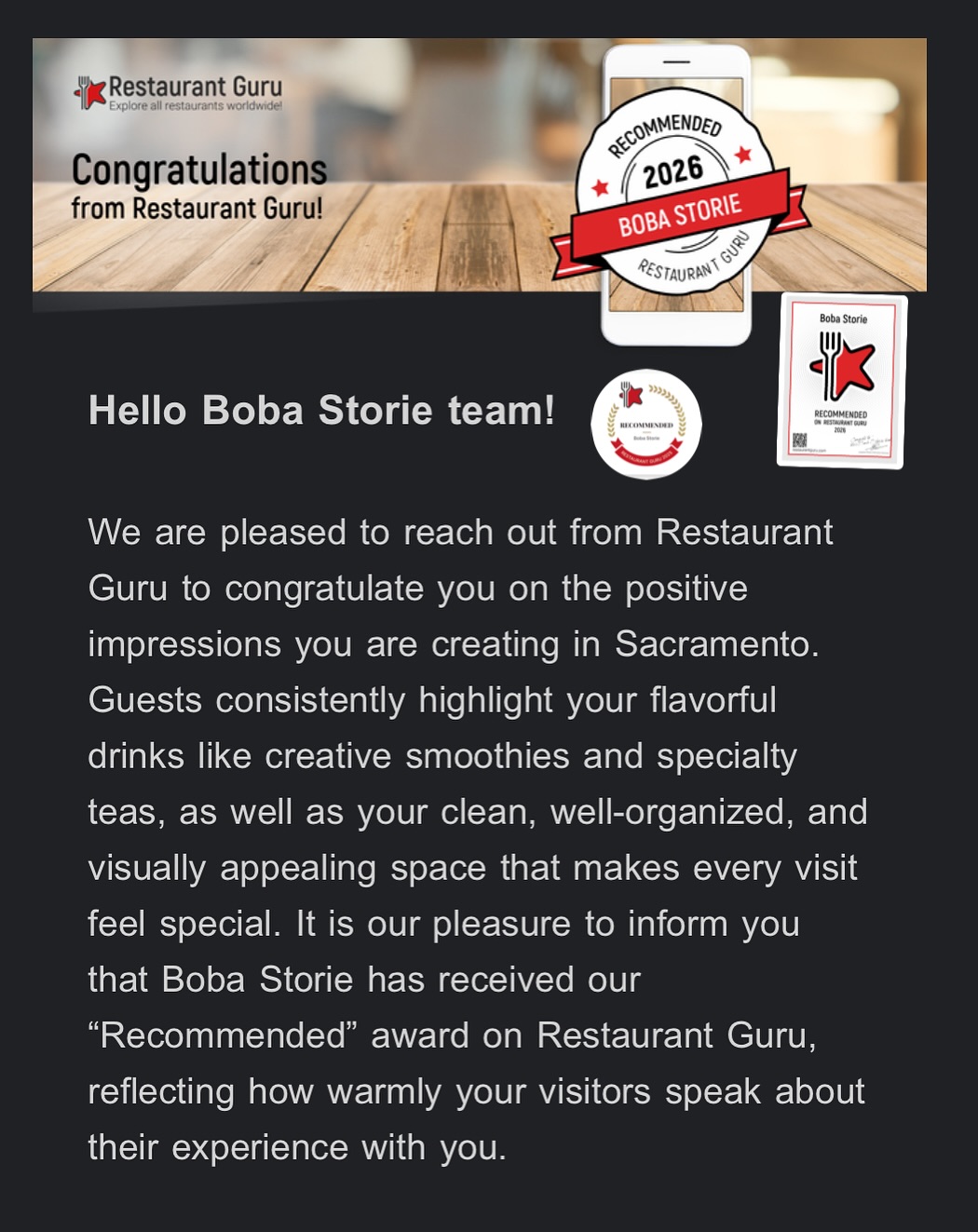 Boba Storie Sacramento