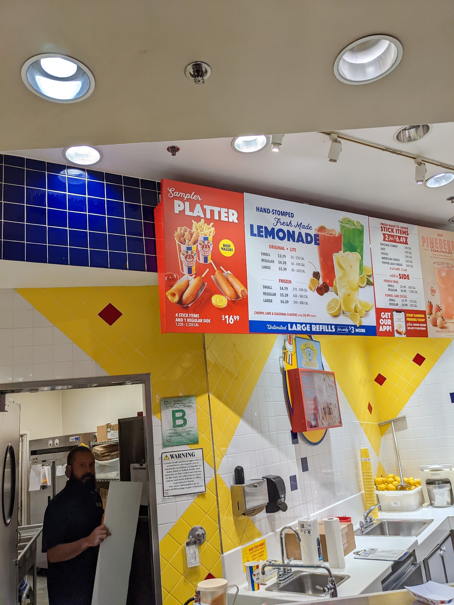 Hot Dog on a Stick Menu