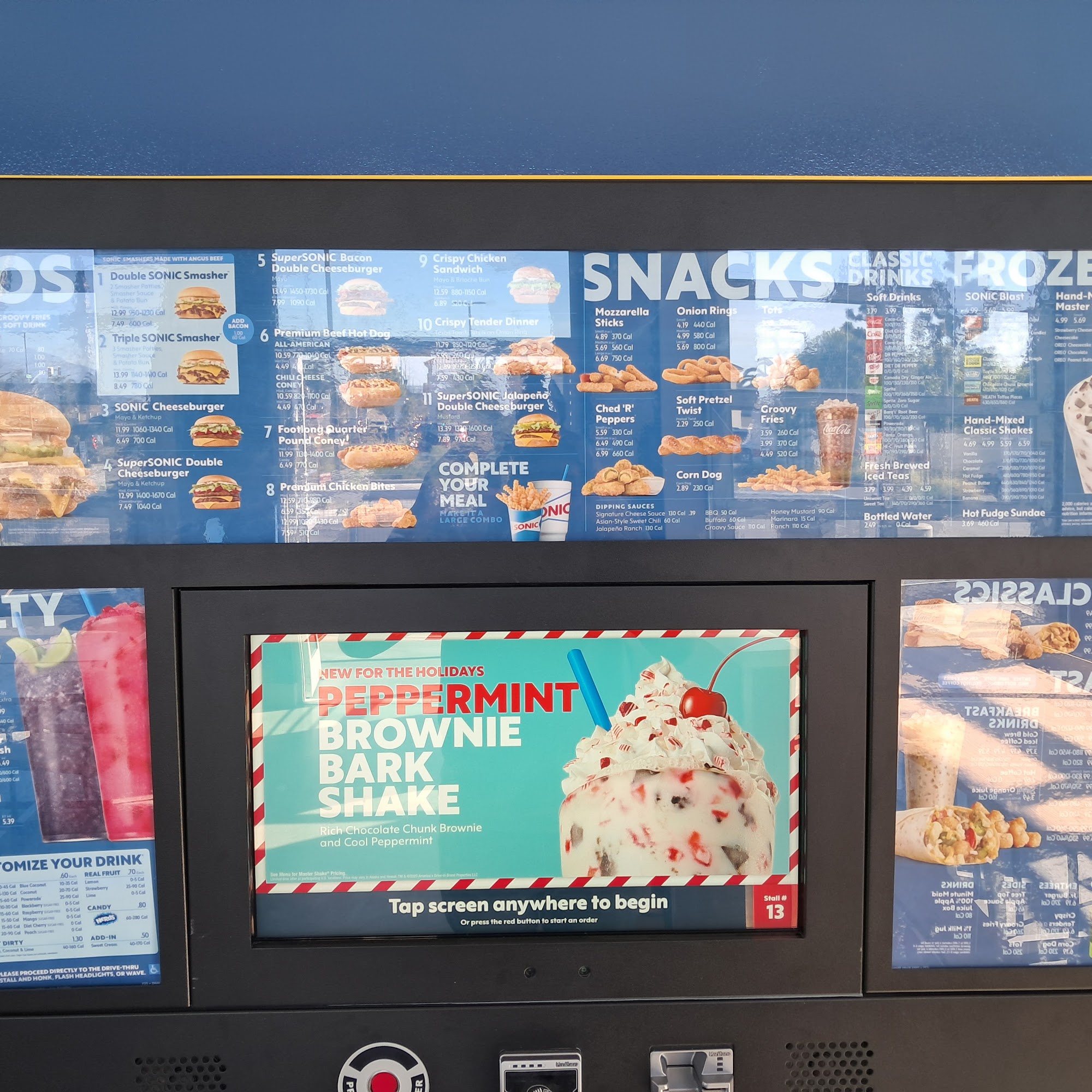Sonic Drive-In Menu