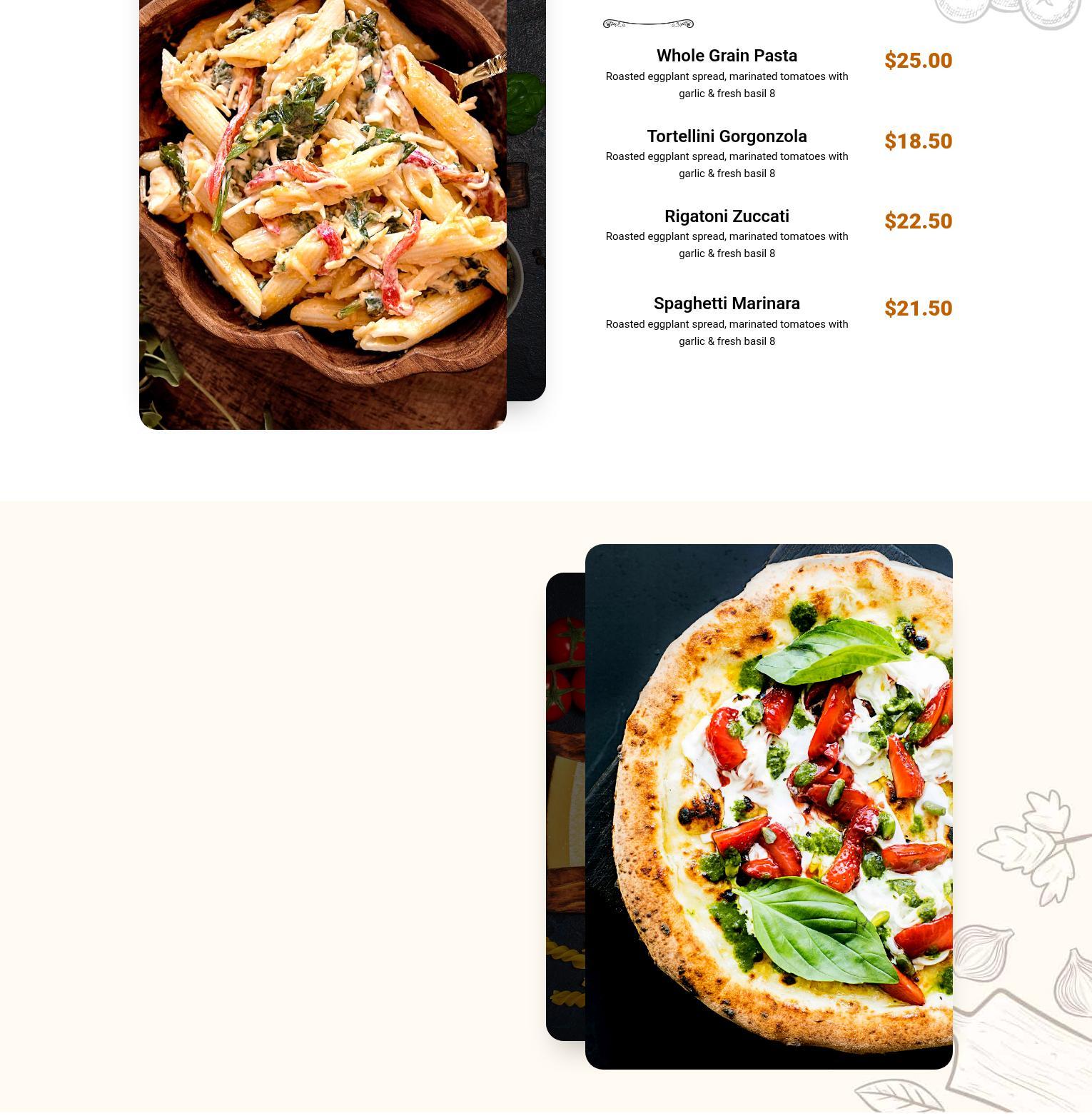 Pascucci Fine Foods Menu