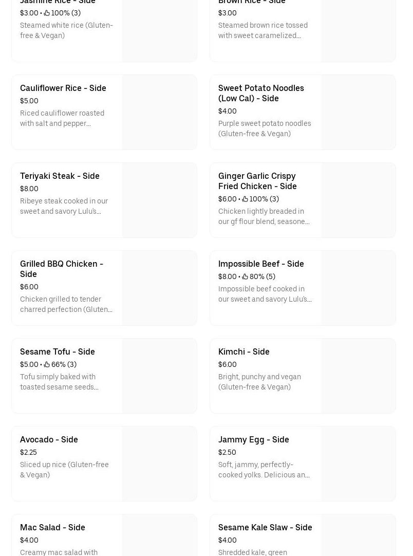 lulubowls (Hawaiian-Inspired Bowls- Boston Ave.) Menu