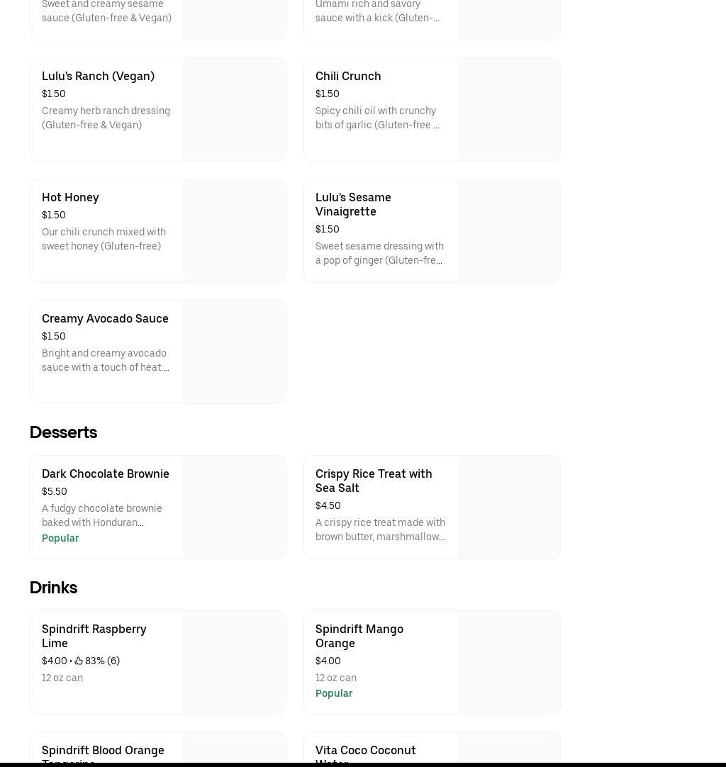 lulubowls (Hawaiian-Inspired Bowls- Boston Ave.) Menu