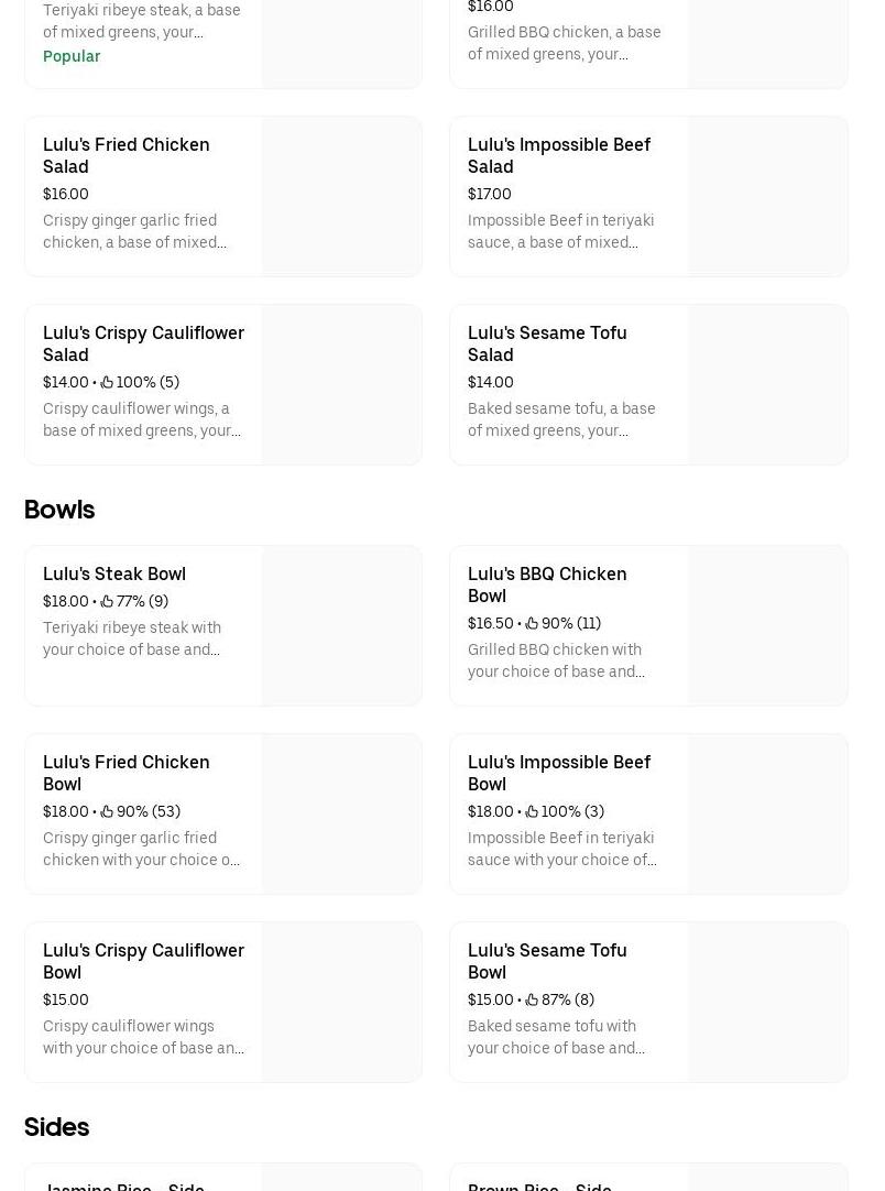 lulubowls (Hawaiian-Inspired Bowls- Boston Ave.) Menu