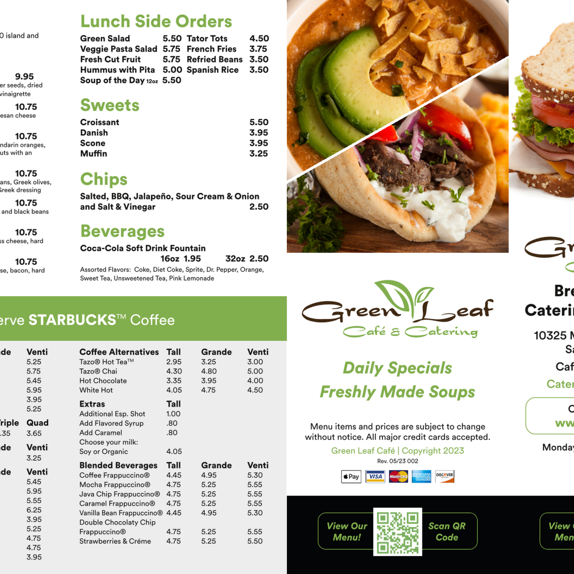 Green Leaf Cafe & Catering Menu