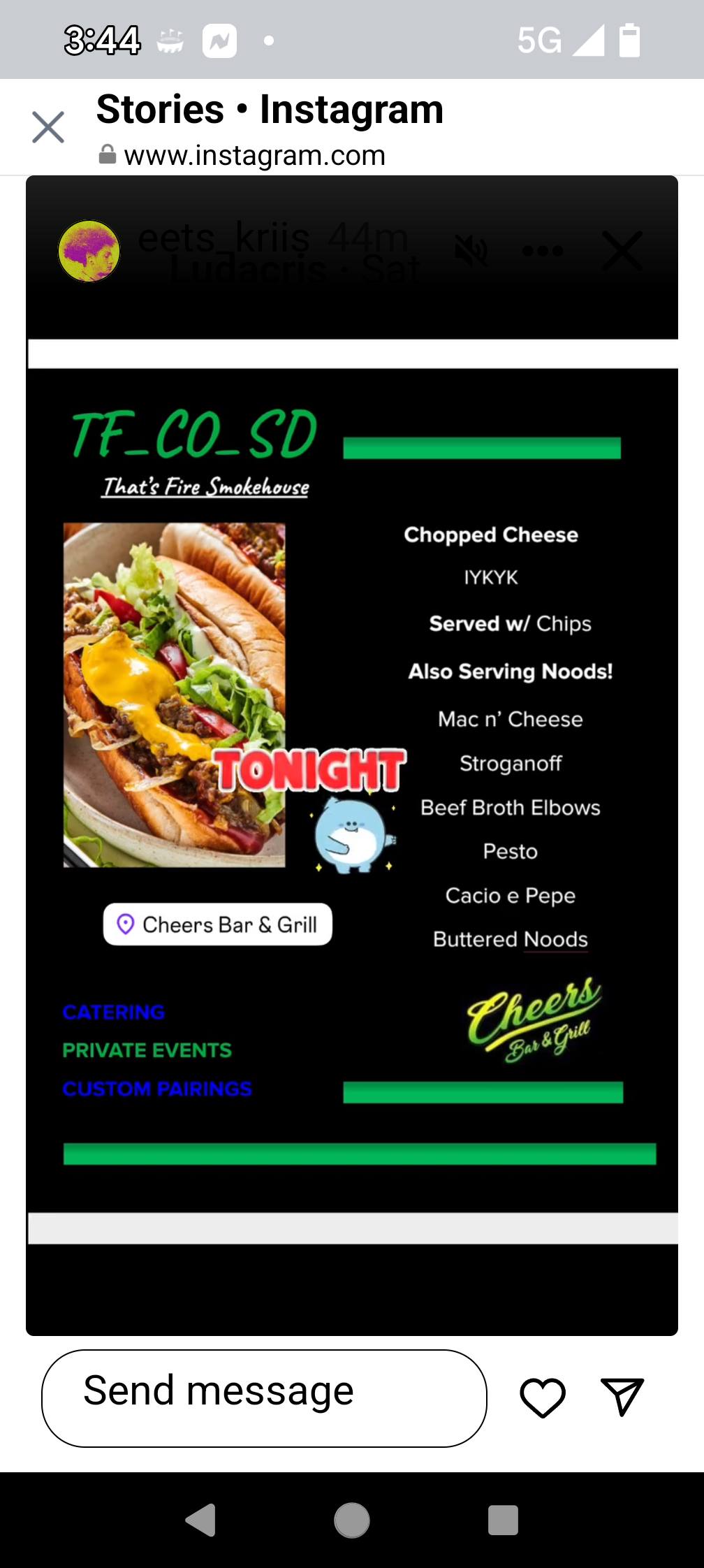 Cheers San Diego - Mobile Bartender Menu