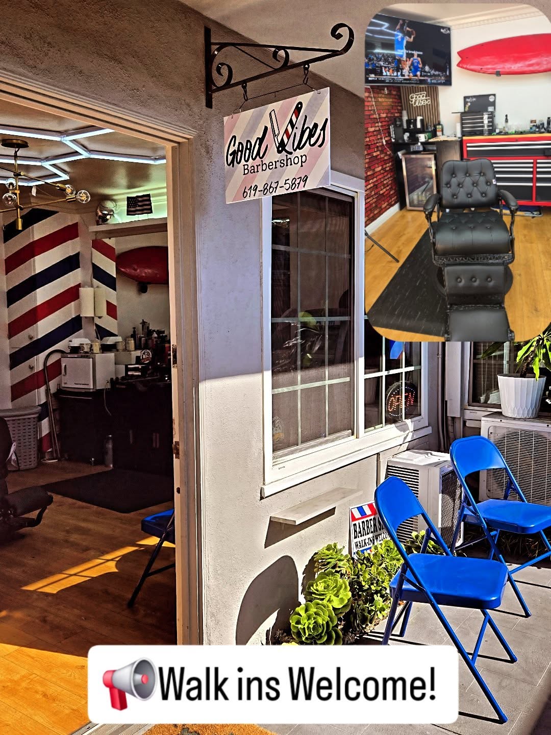 Only Vibes Barbershop 4843 Voltaire St a, San Diego California 92107