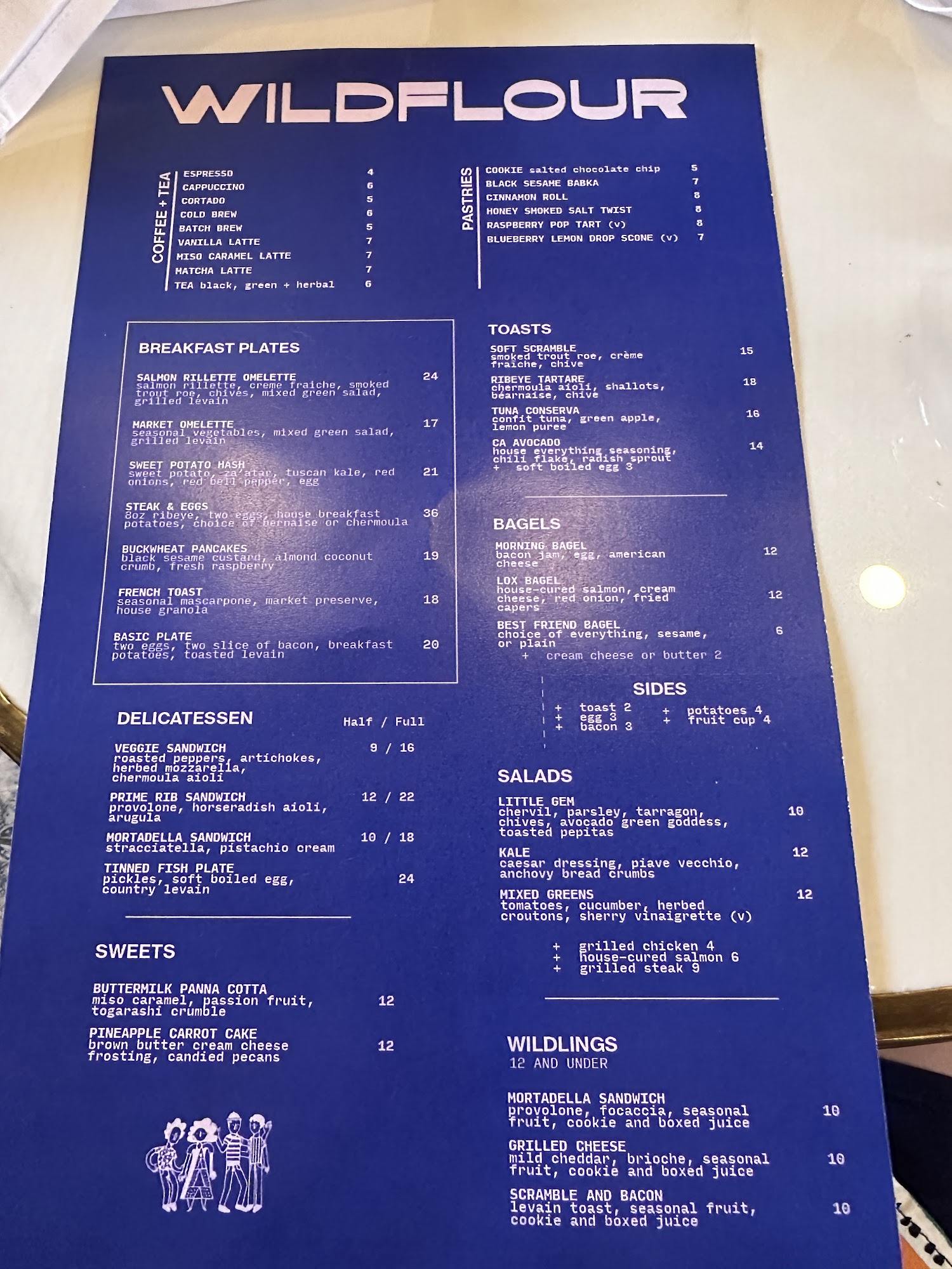 Wildflour Menu