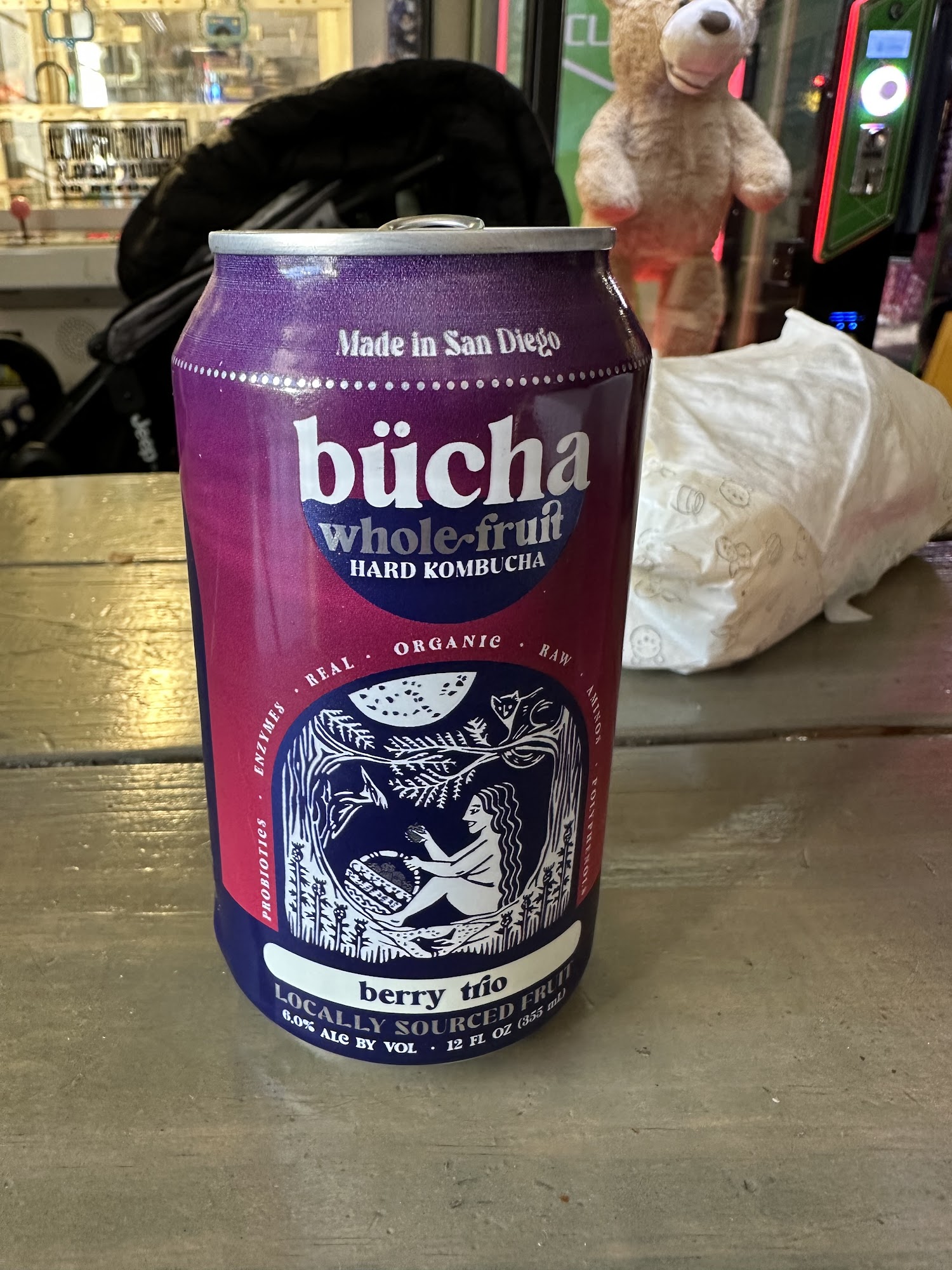 Bücha Hard Kombucha Menu