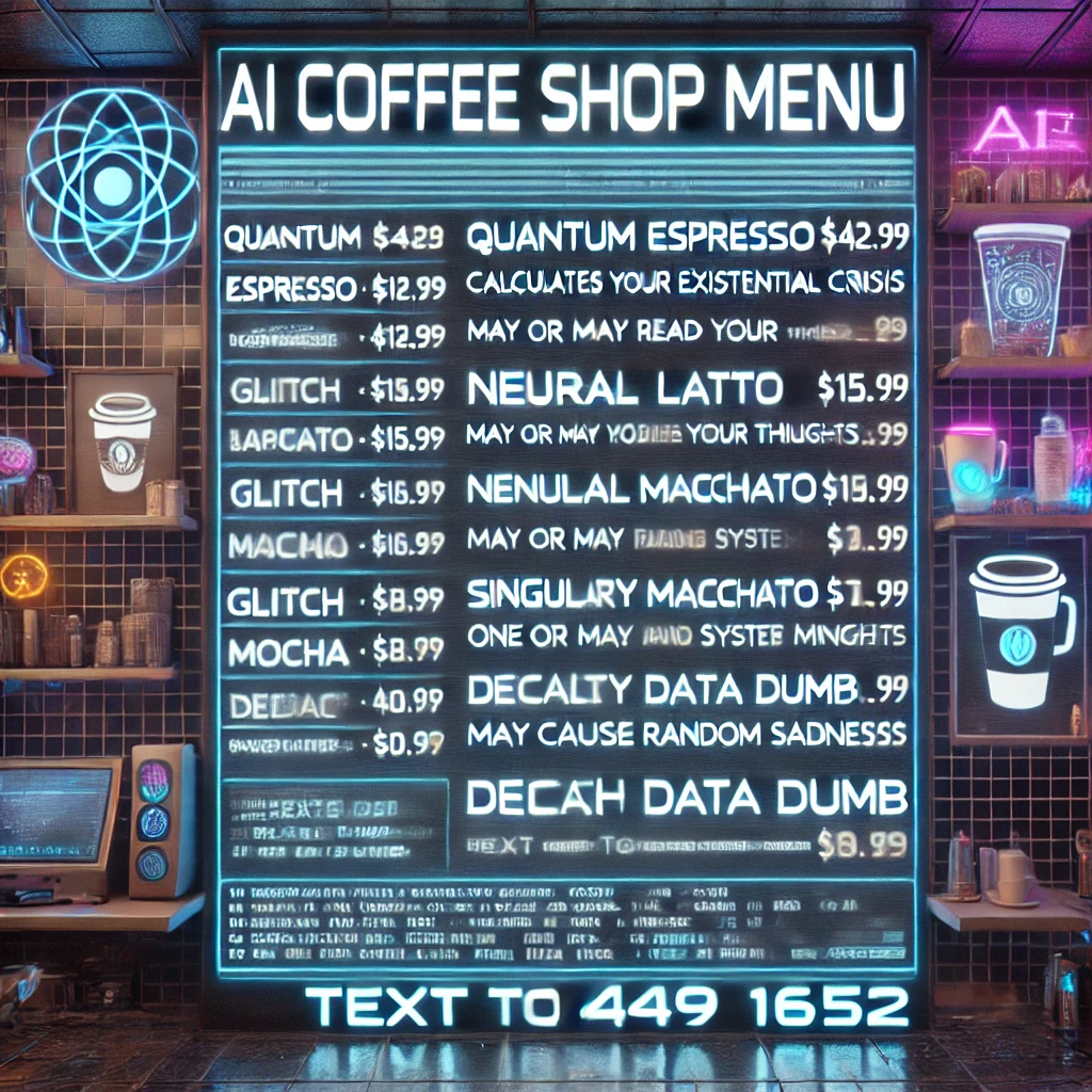 AI coffee Menu