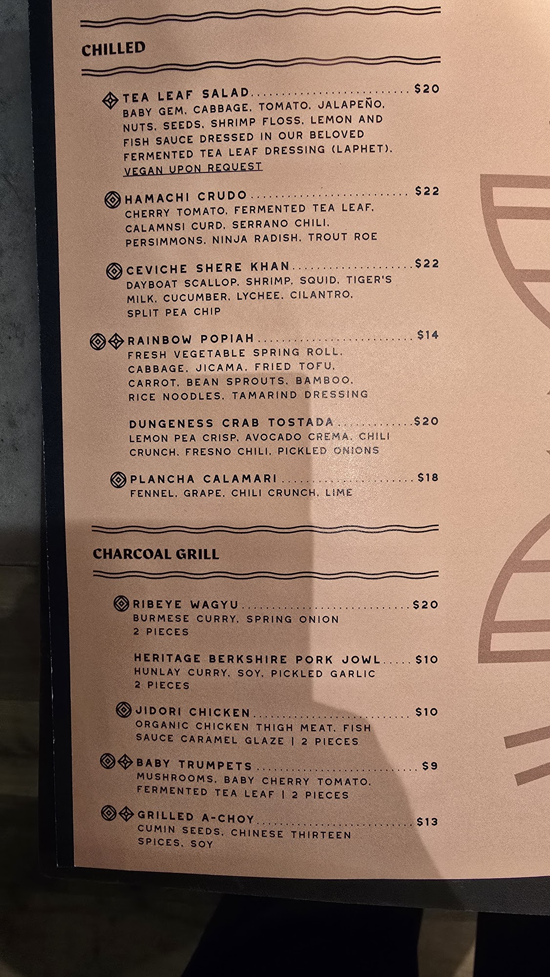 Kayah Menu