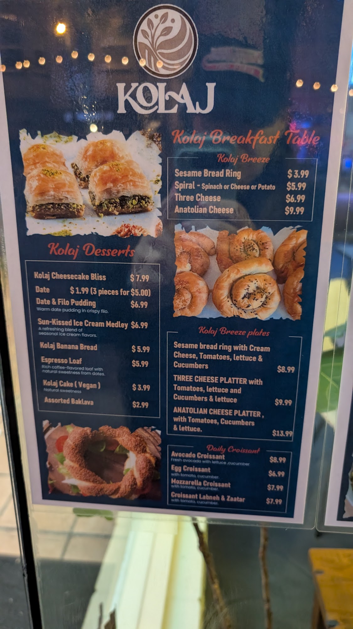 Kolaj Menu