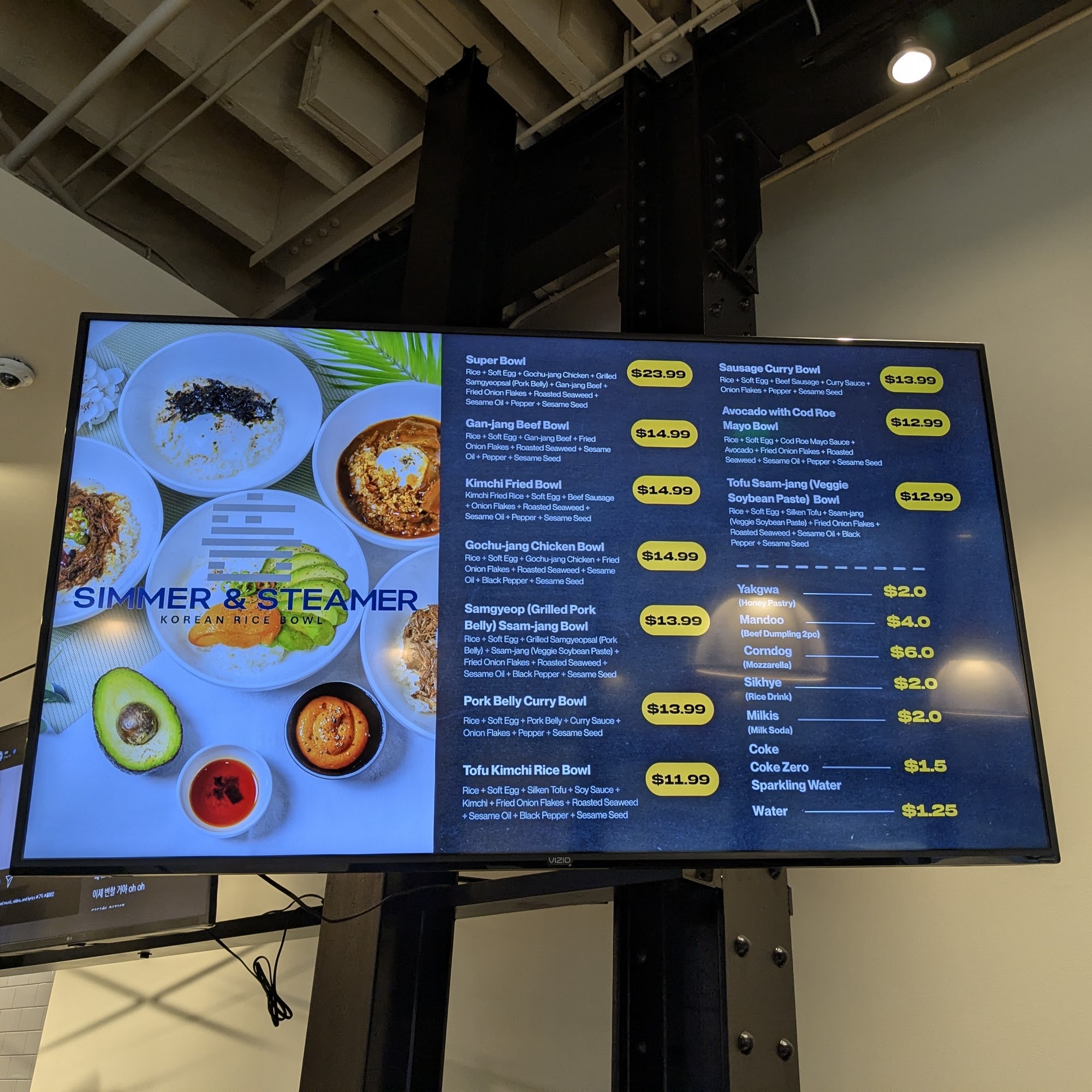 Simmer & Steamer Menu