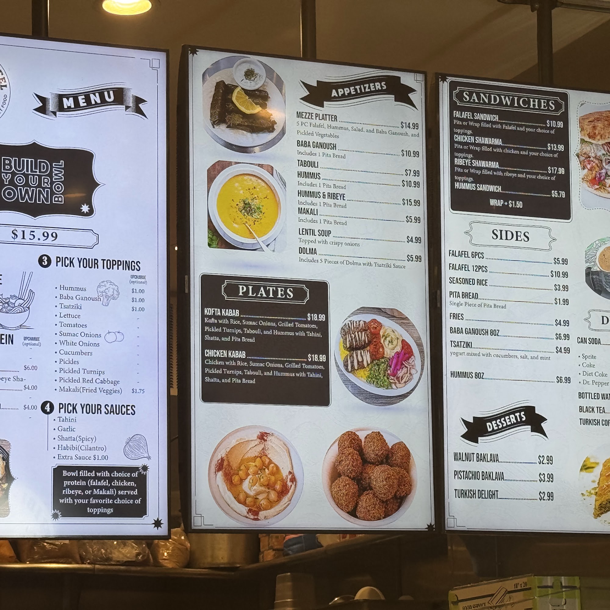 Habibi Falafel Menu