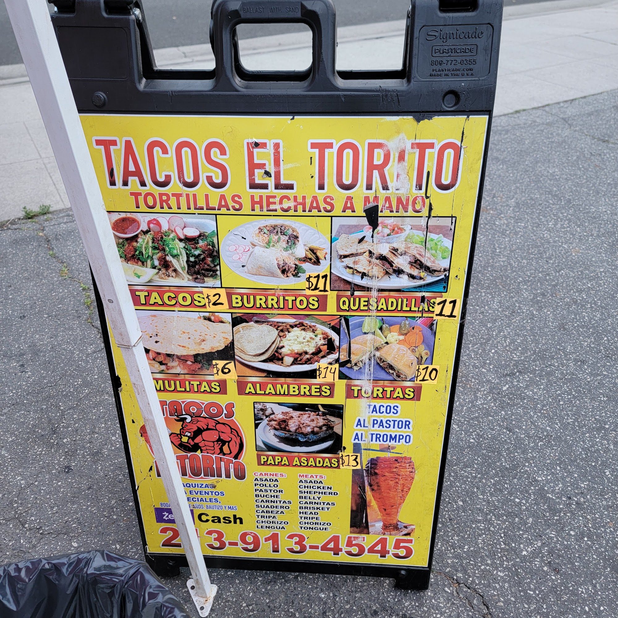 Tacos El Torito (San Gabriel) Menu