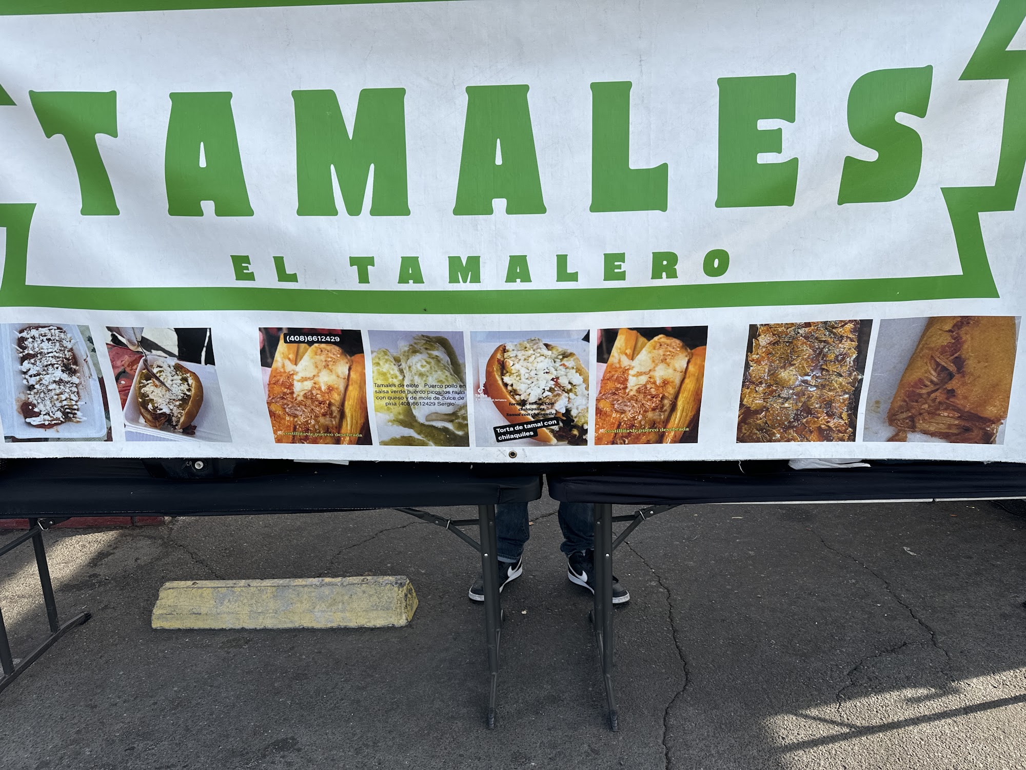 Tamales El Tamalero Food Tent Menu