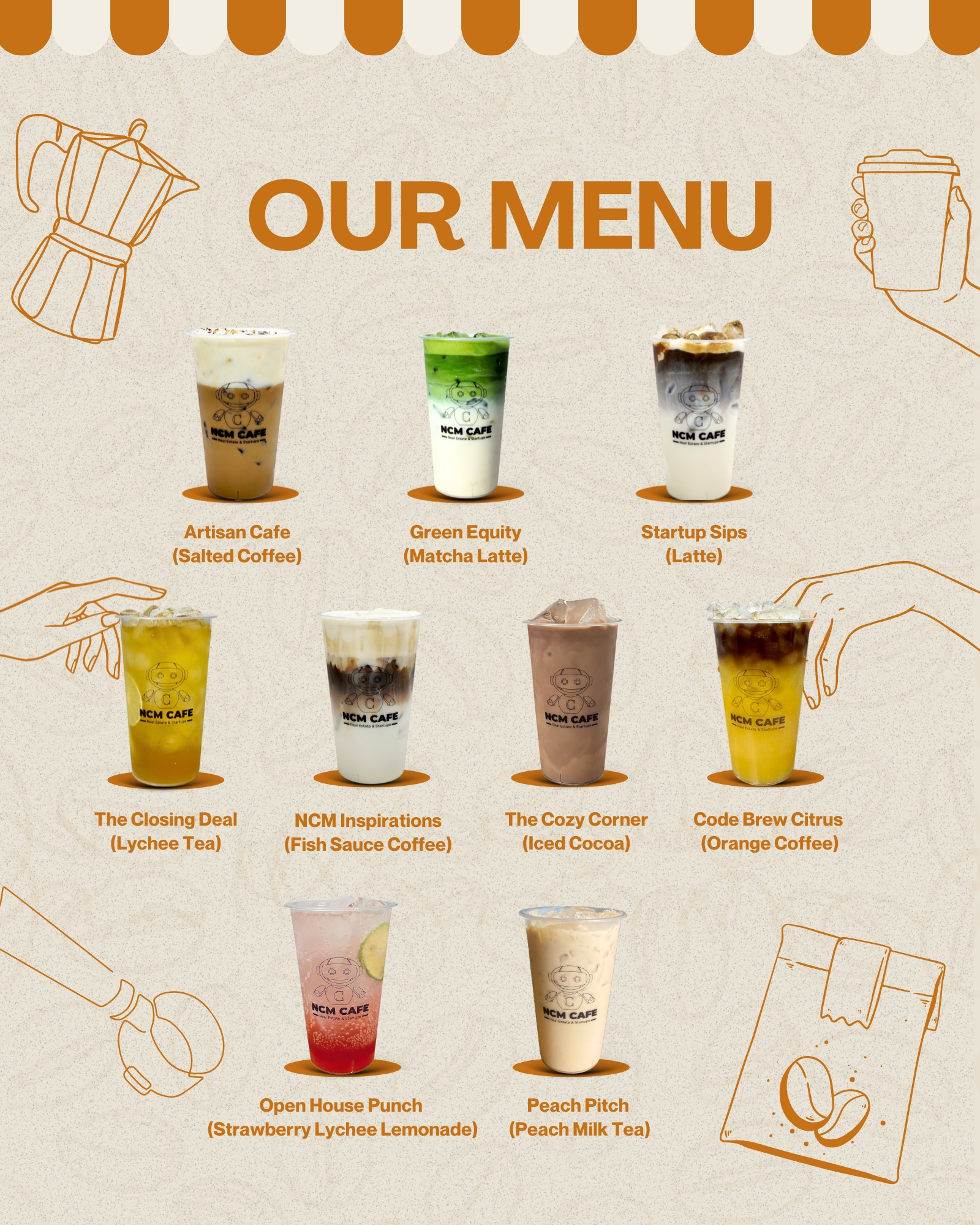 NCM Cafe Menu