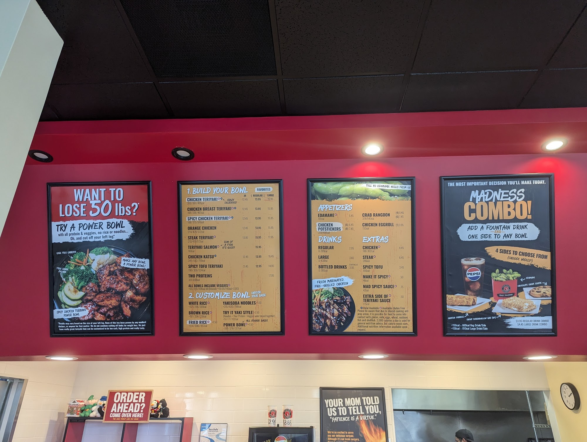 Teriyaki Madness Menu