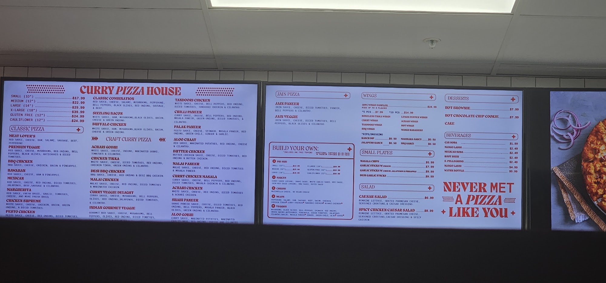 Curry Pizza House San Jose Capitol Ave Menu