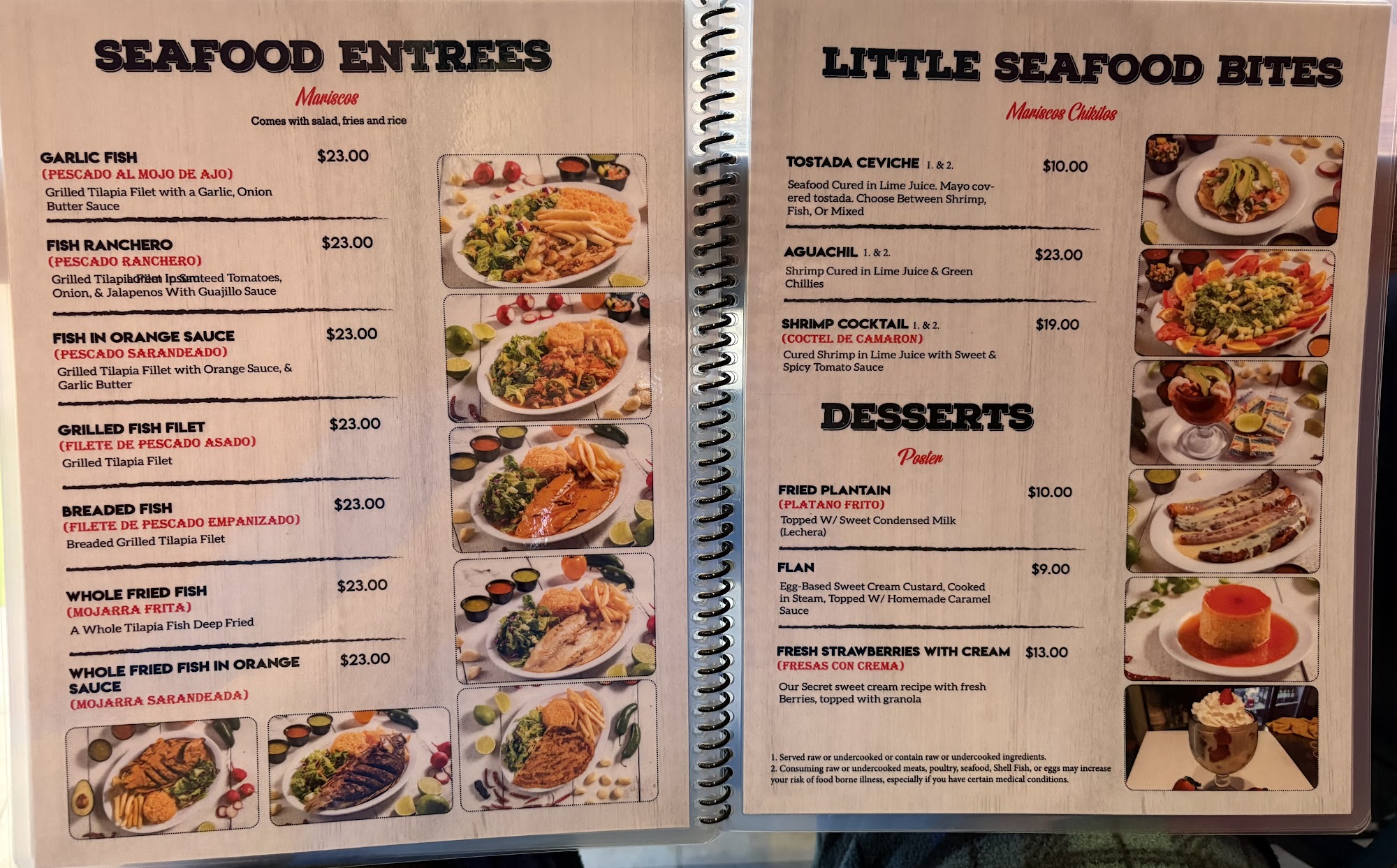 Cali Spartan Mexican Kitchen Menu