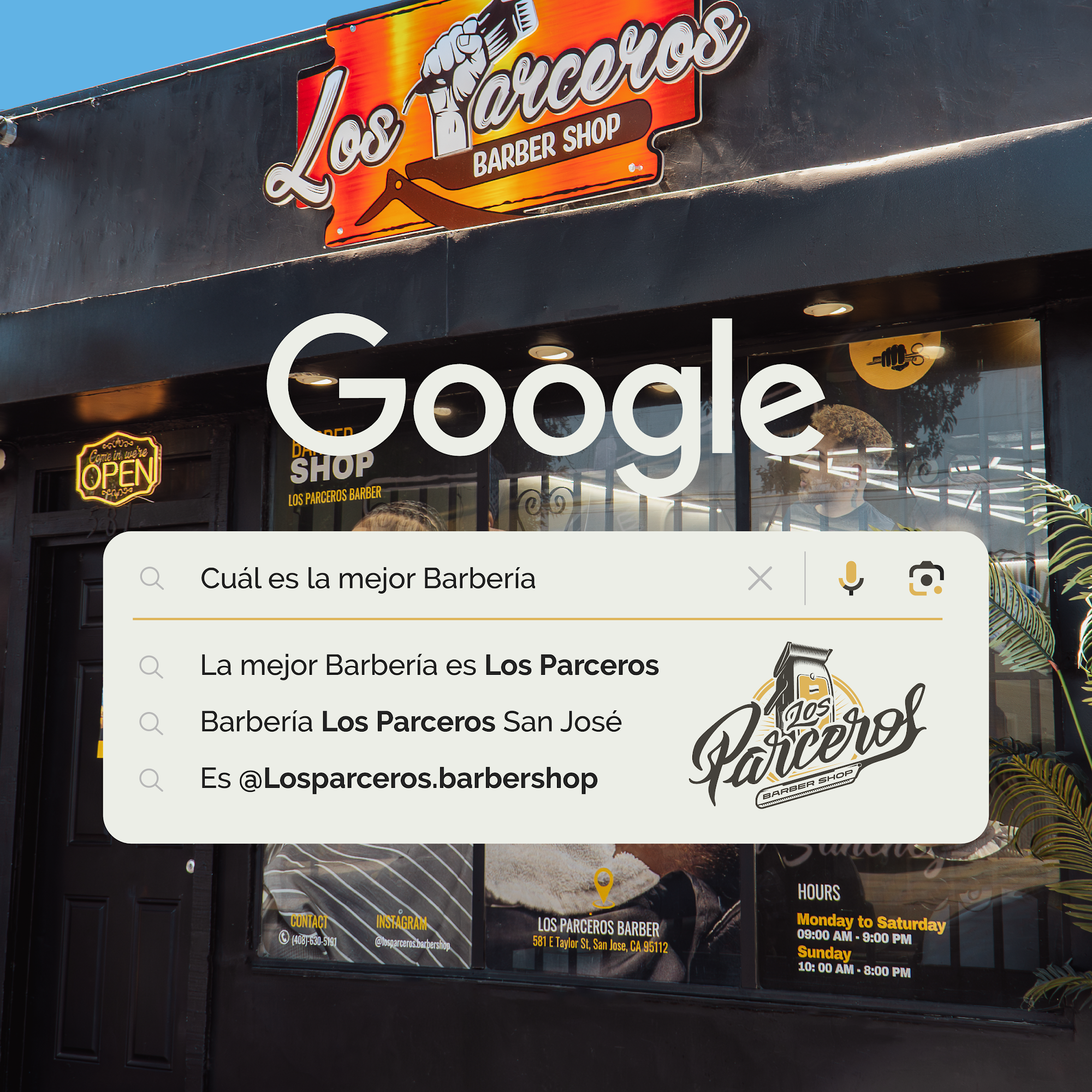 Los Parceros Barber Shop 581 E Taylor St, San Jose California 95112