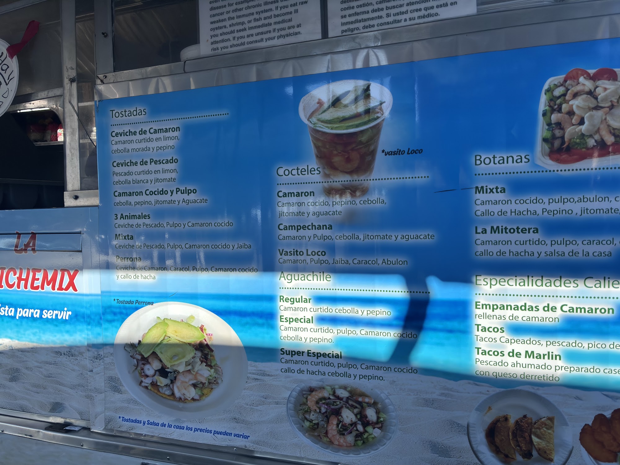 Mariscos Los Koras 2 Menu