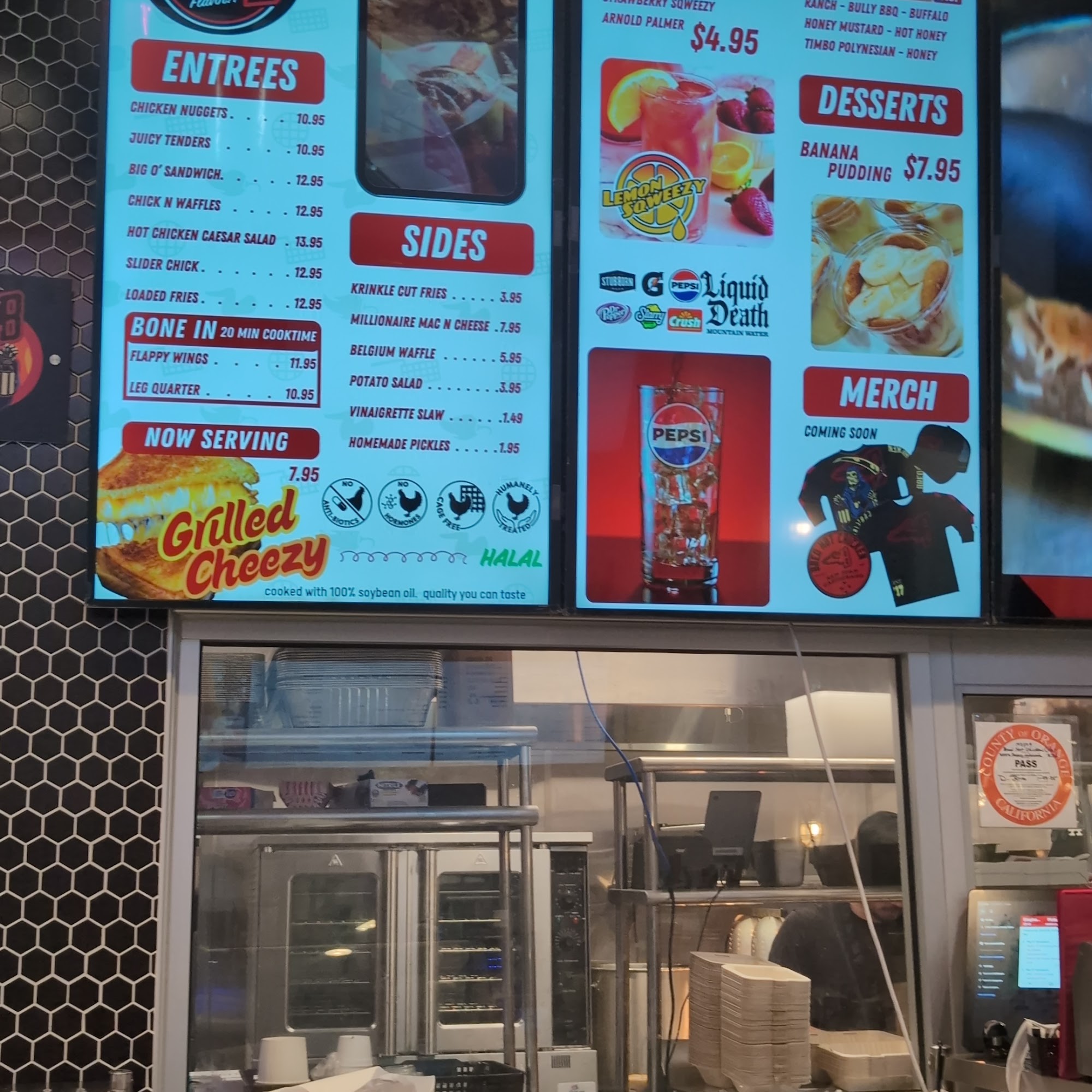 Bred Hot Chicken Menu