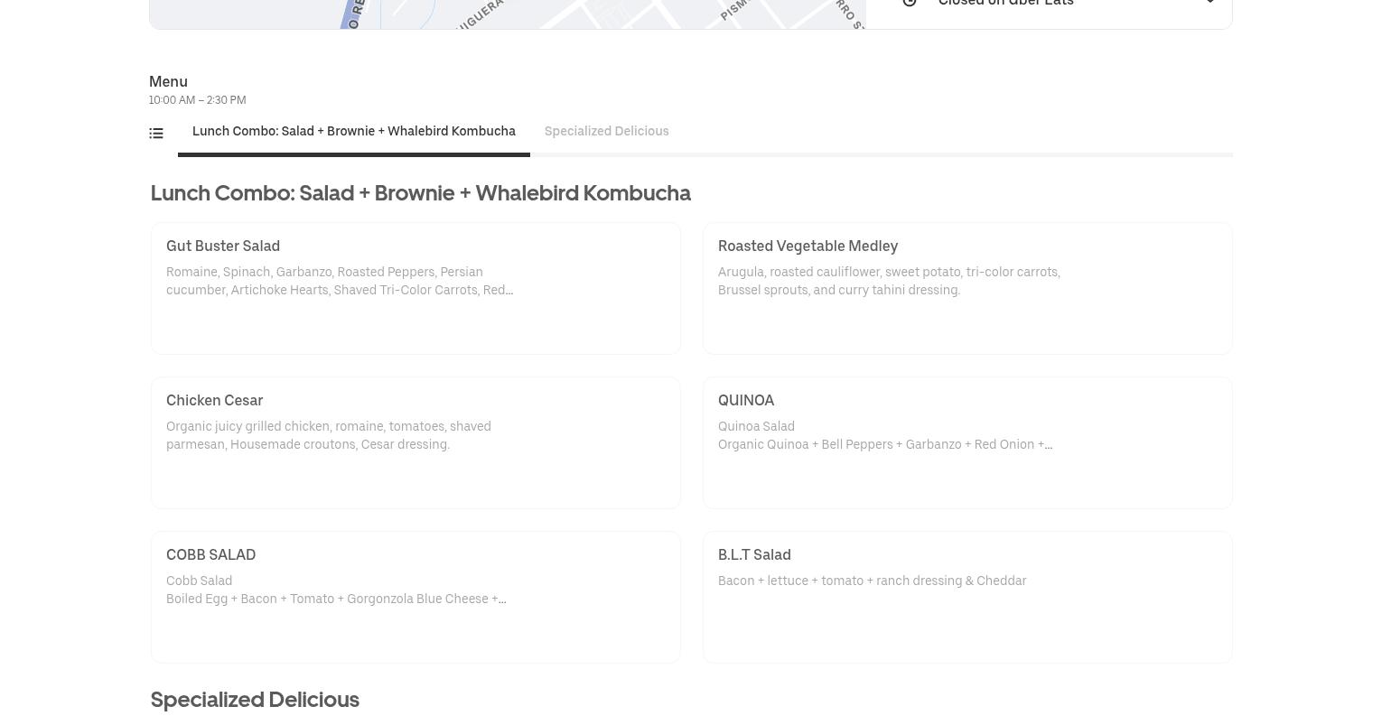 Mitchell Park Deli Menu