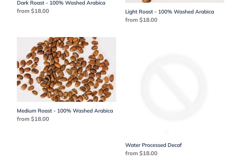Nano's Coffee Menu