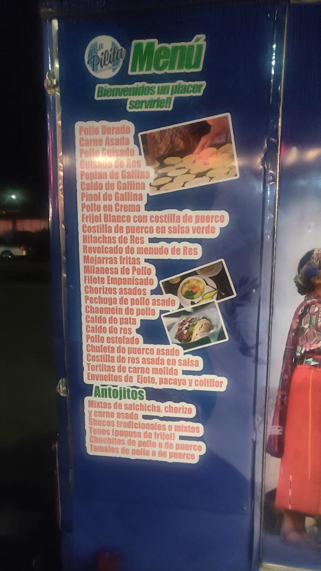 Comida Chapina (Food Truck) Menu