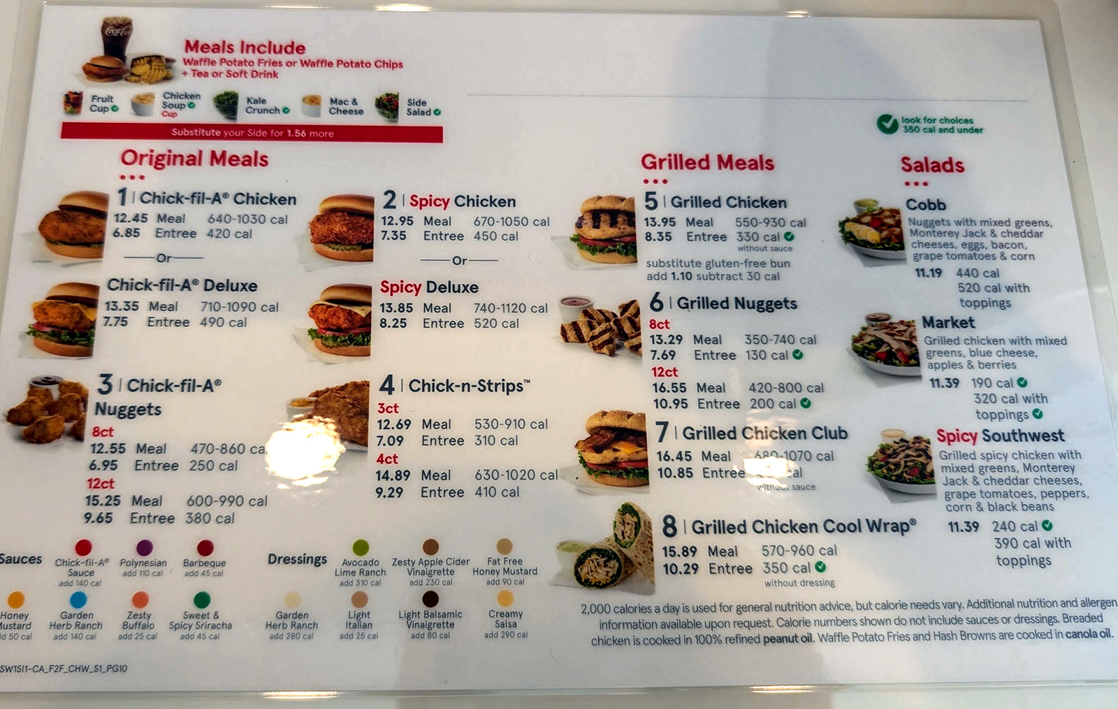 Chick-fil-A Menu