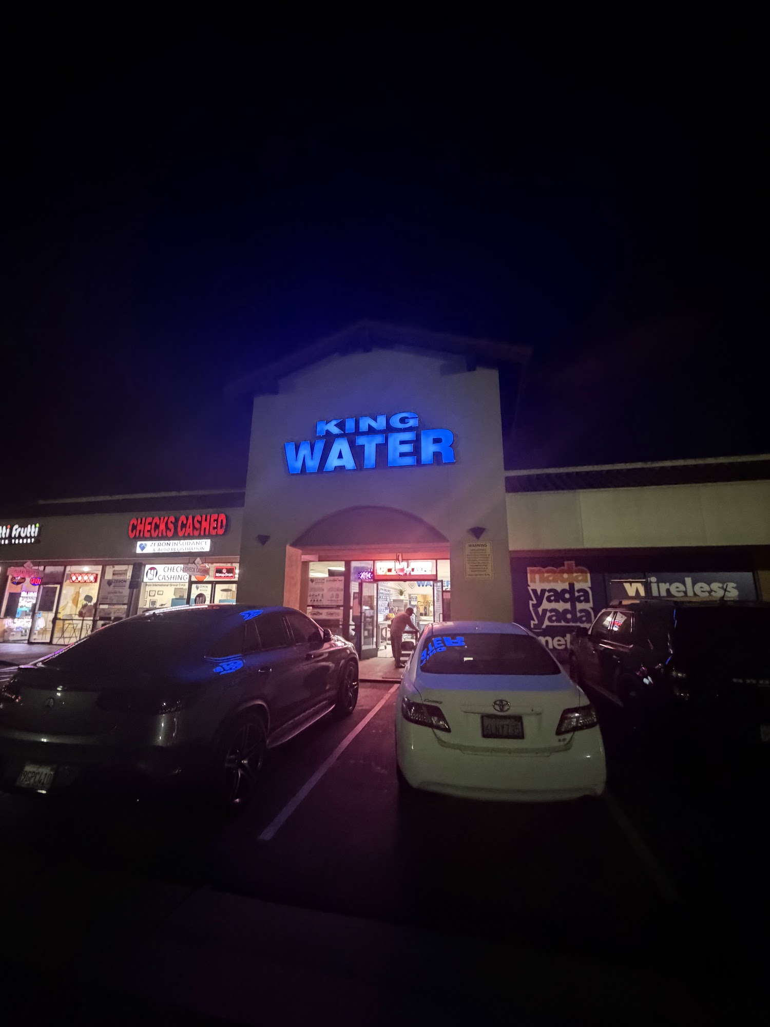 King Water Menu