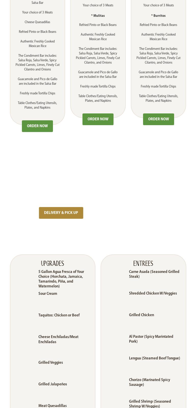 The Wanted Taco Catering Menu