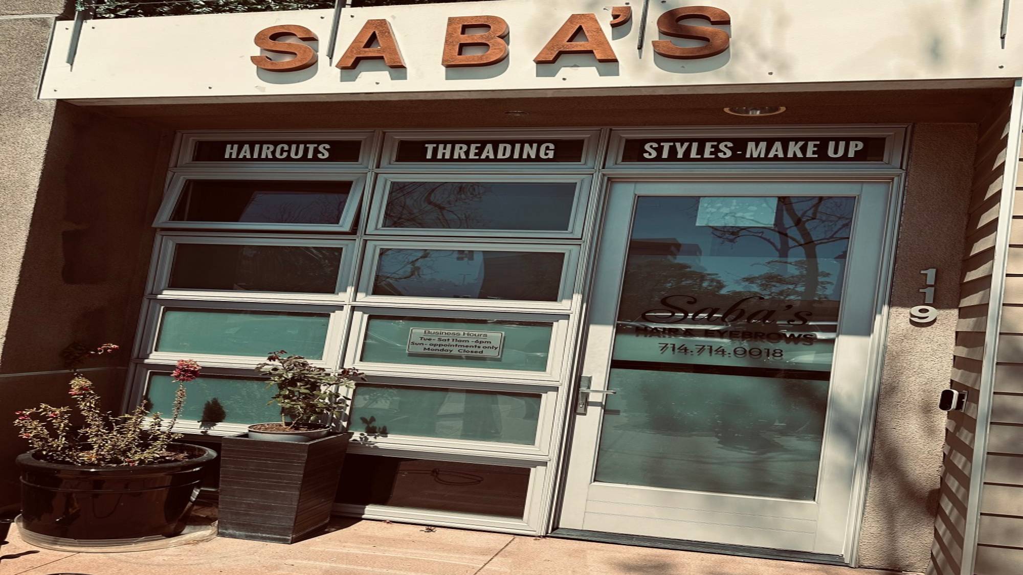 Saba's Hair & Eyebrows 119 E City Pl Dr, Santa Ana California 92705