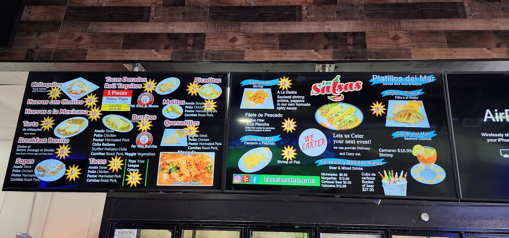 Las Salsas Jalisco Menu