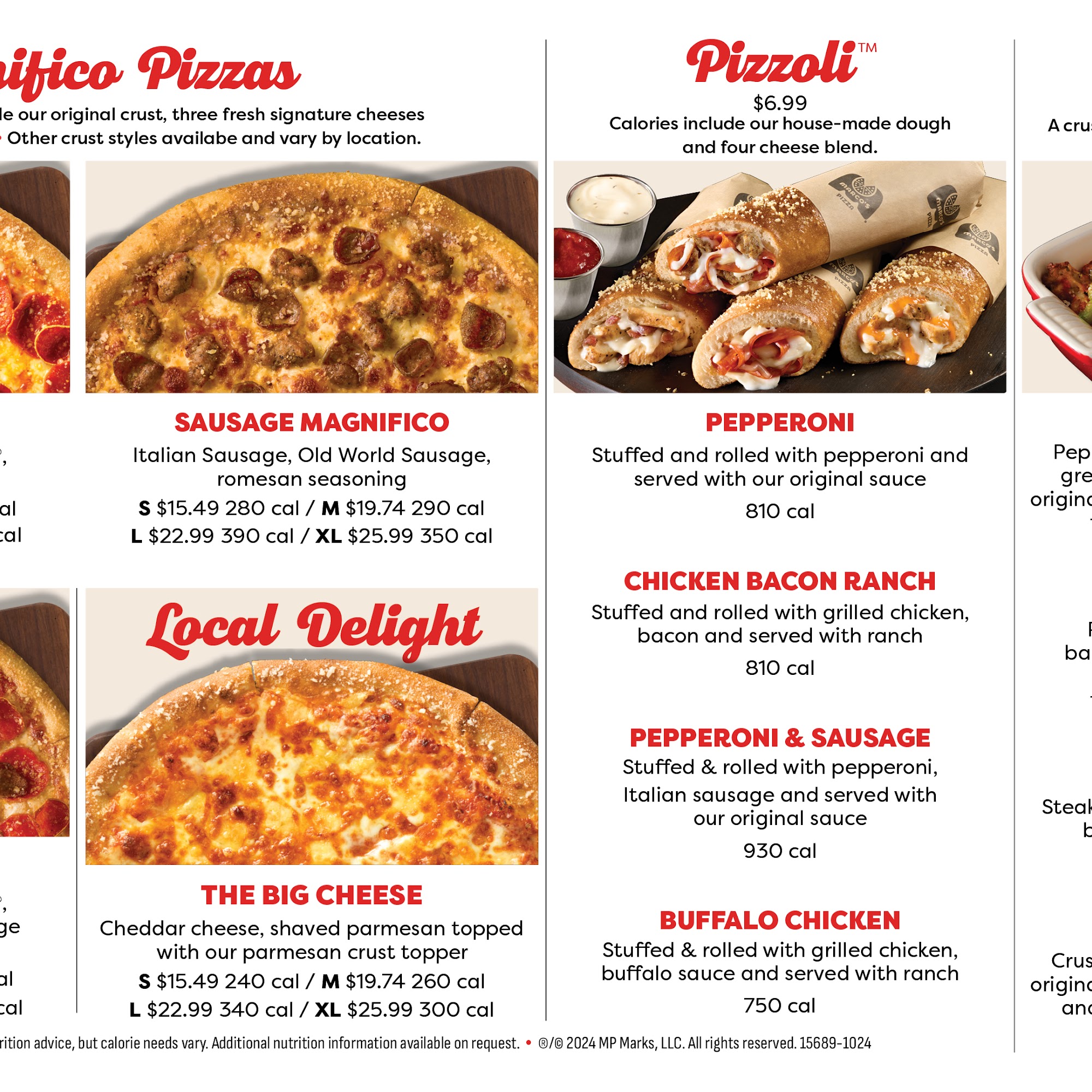 Marco's Pizza Menu