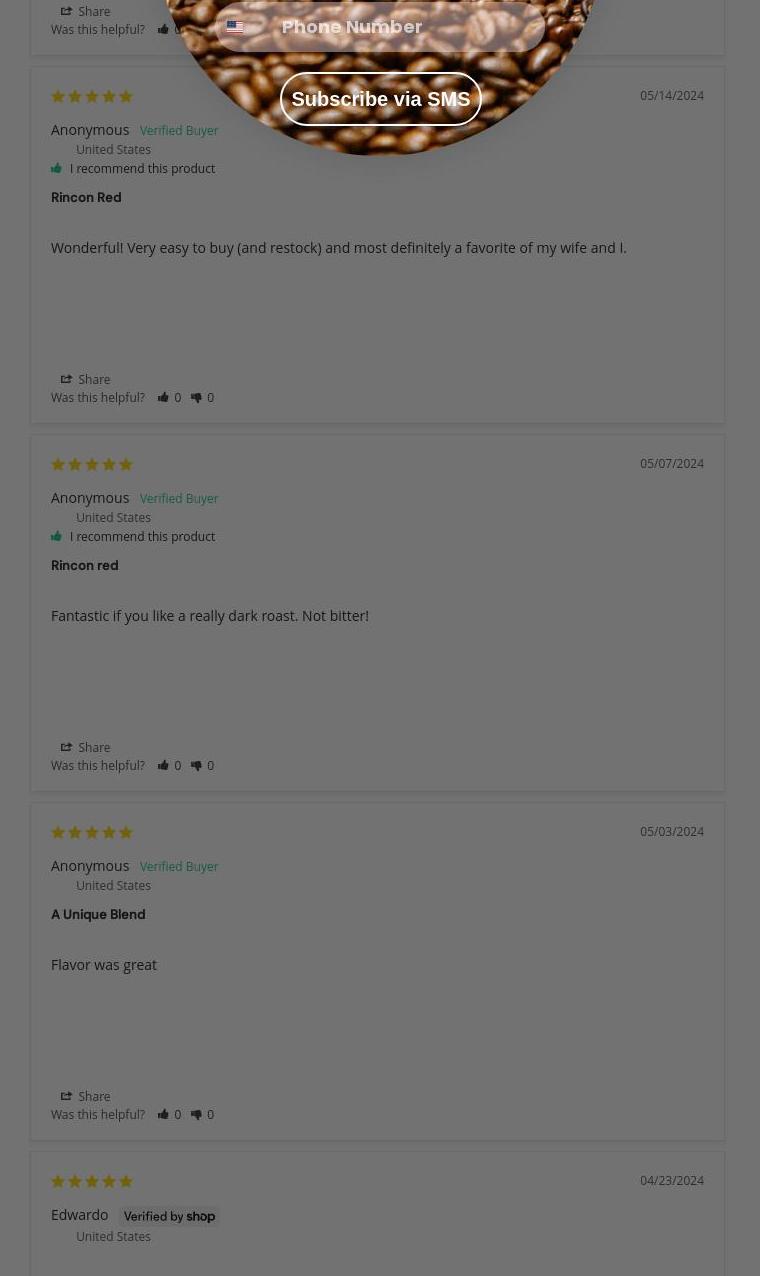 Santa Barbara Roasting Co Menu