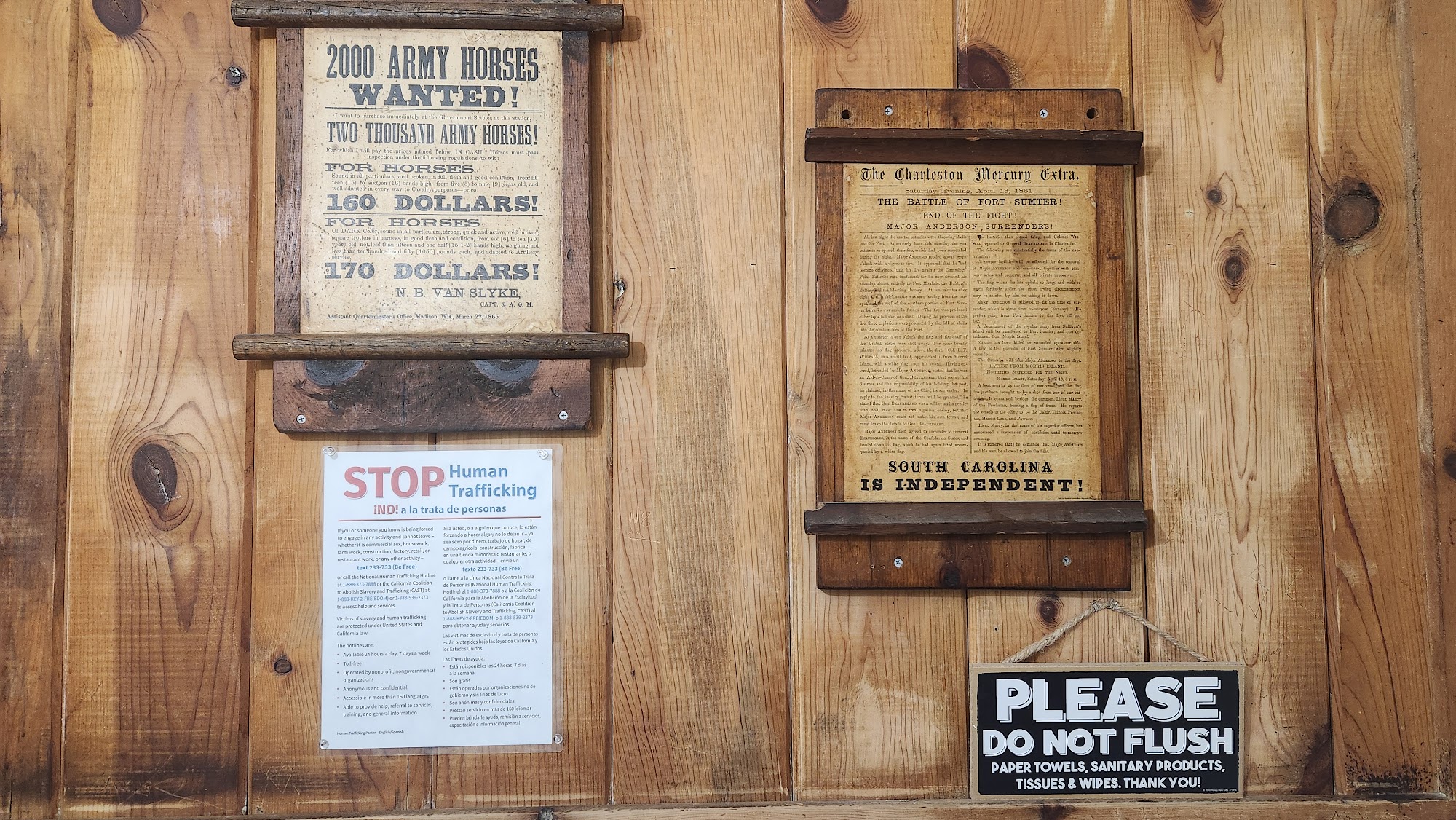 Over the Hill Gang Saloon Menu