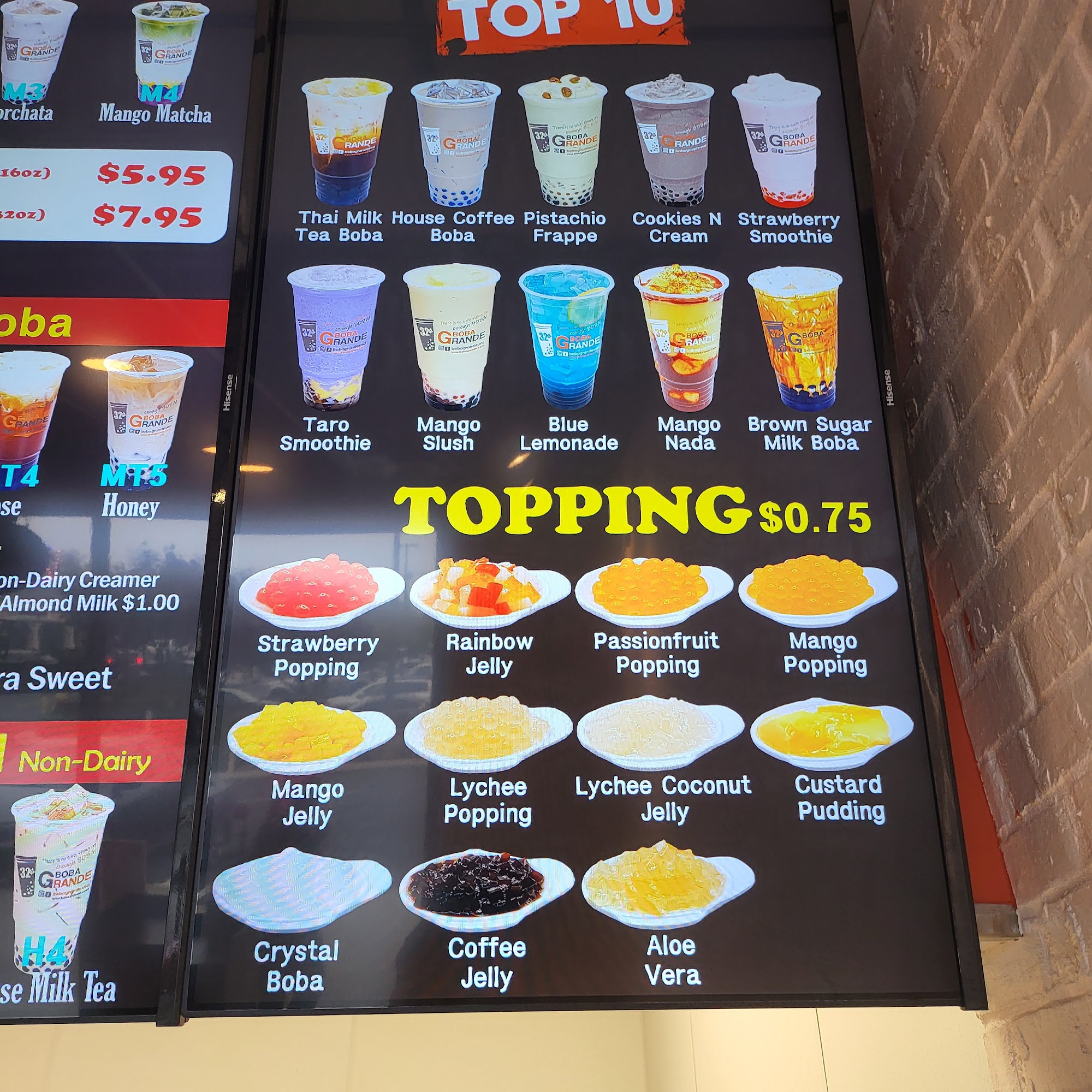 MOONBEAM Boba & Kitchen Menu