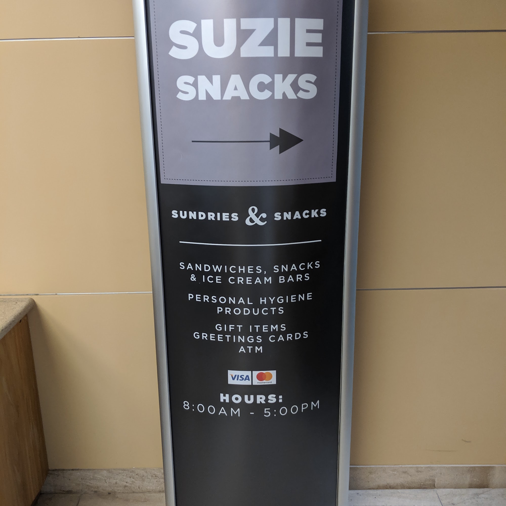 Suzie Snacks Menu